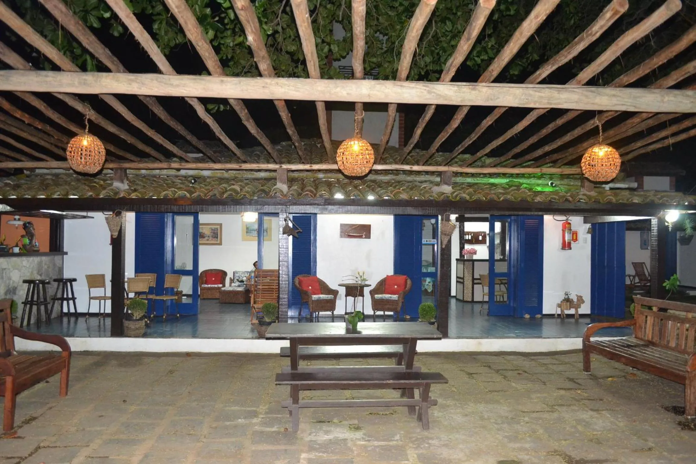 Seating area in Pousada Maria Farinha