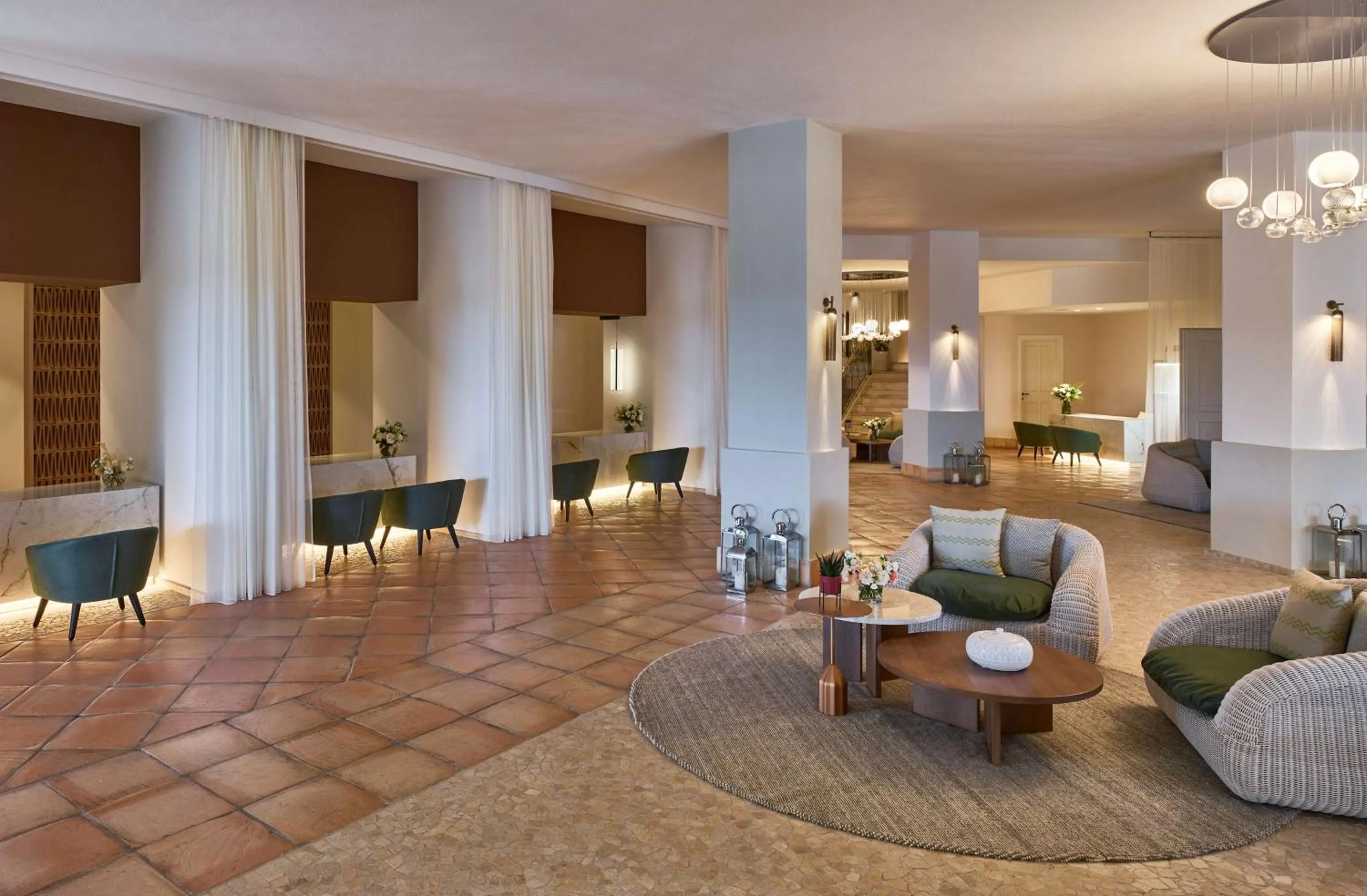 Lobby or reception in Conrad Chia Laguna Sardinia