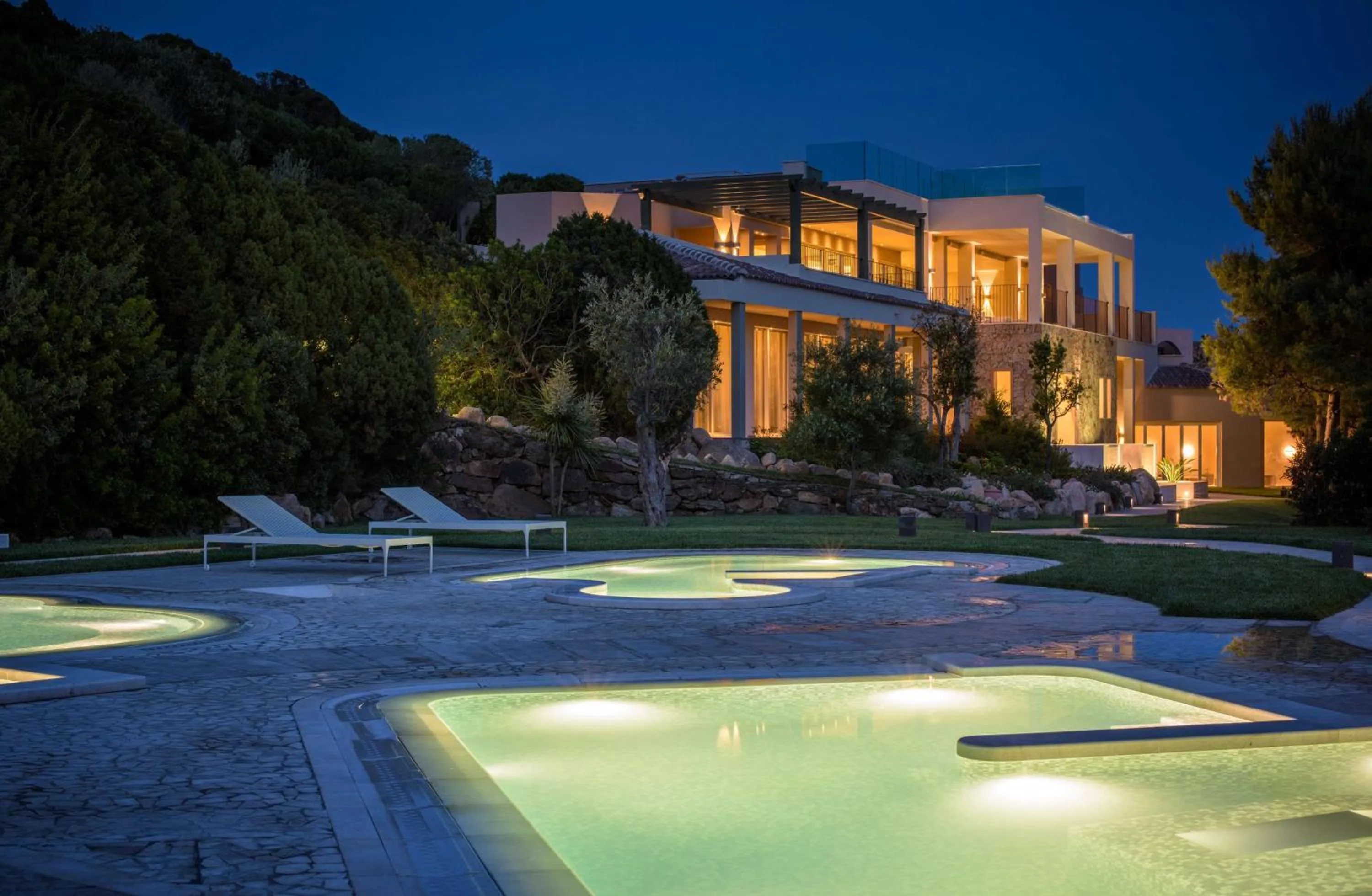 Pool view in Conrad Chia Laguna Sardinia