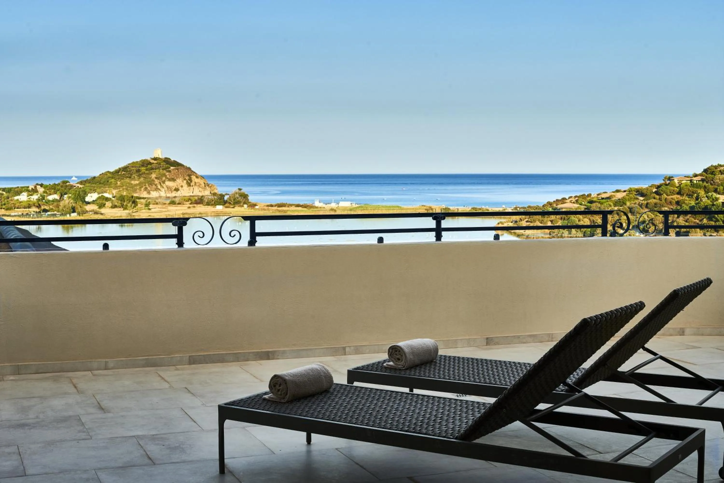 Natural landscape in Conrad Chia Laguna Sardinia