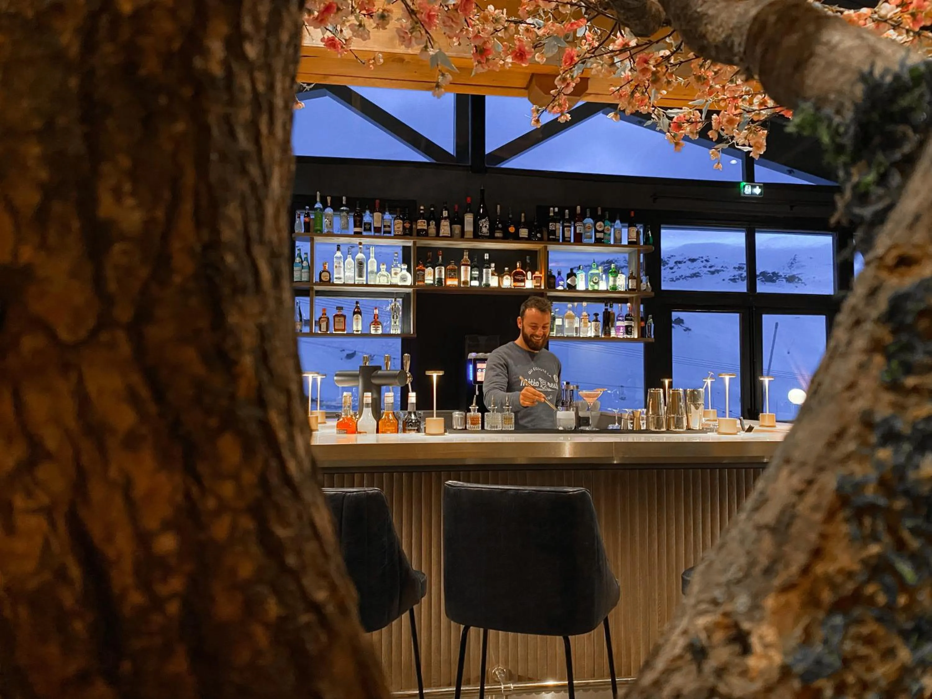 Lounge or bar in Hôtel Marielle