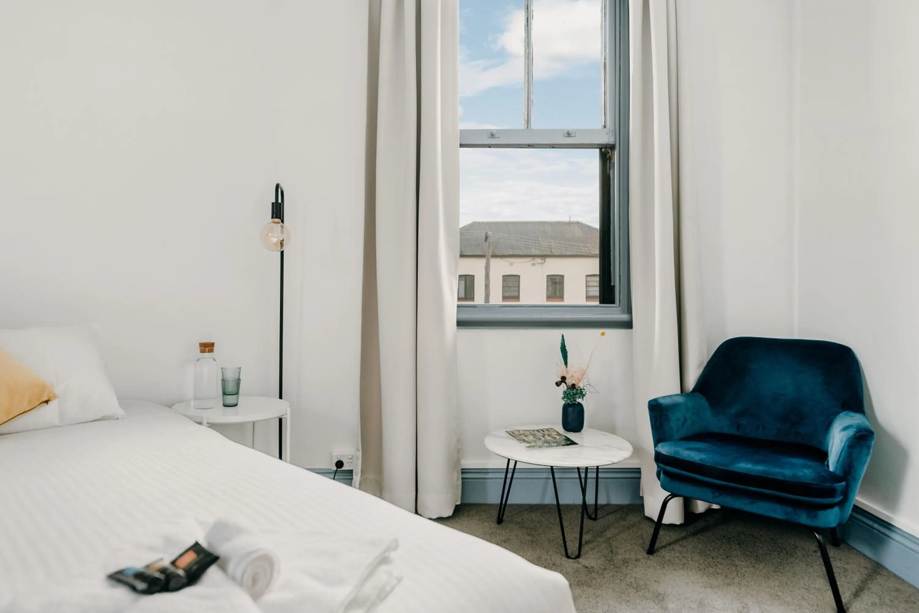 Decorative detail, Bed in The Victoria Hotel Bathurst
