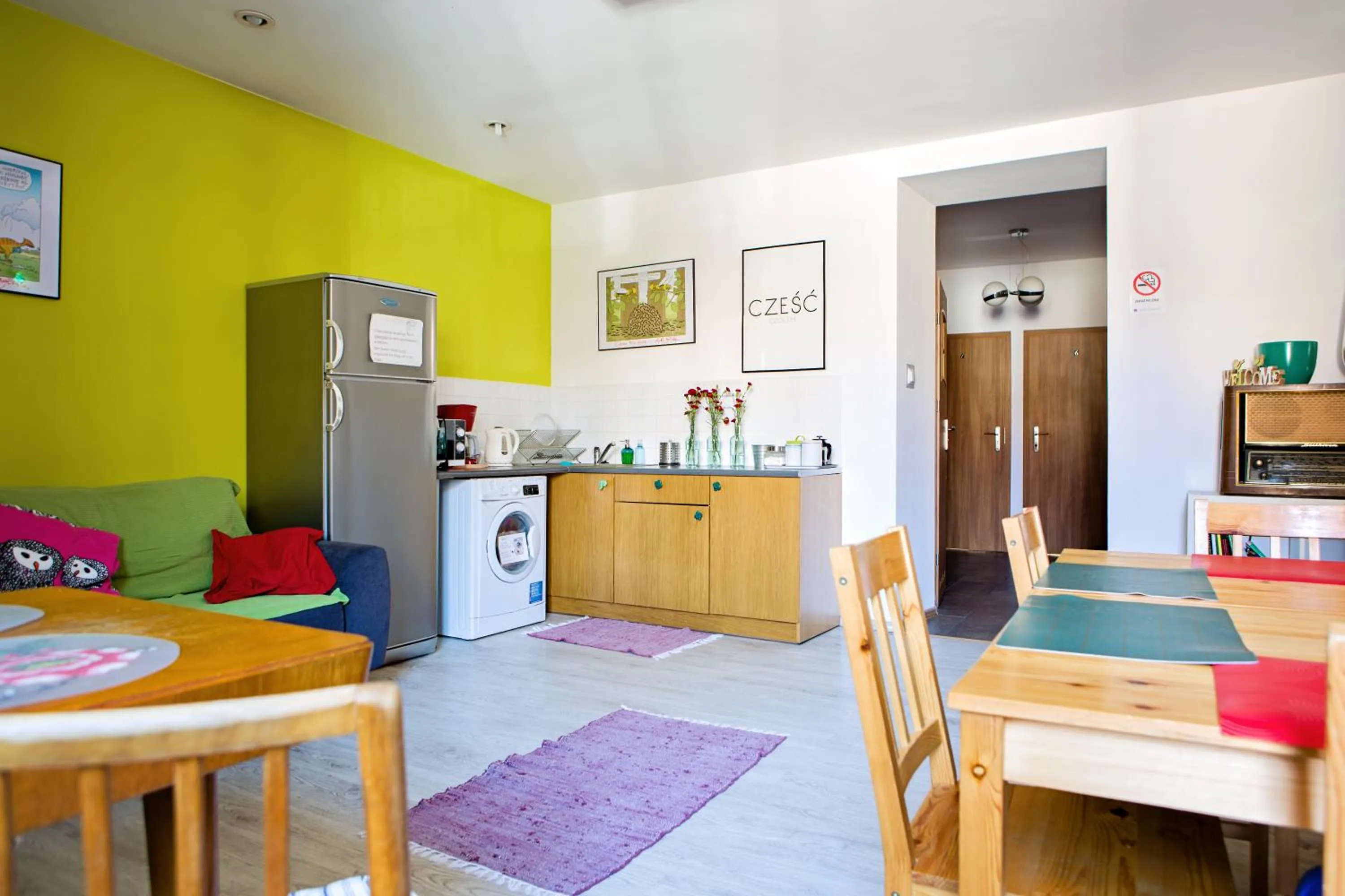 Kitchen or kitchenette in Folk Hostel