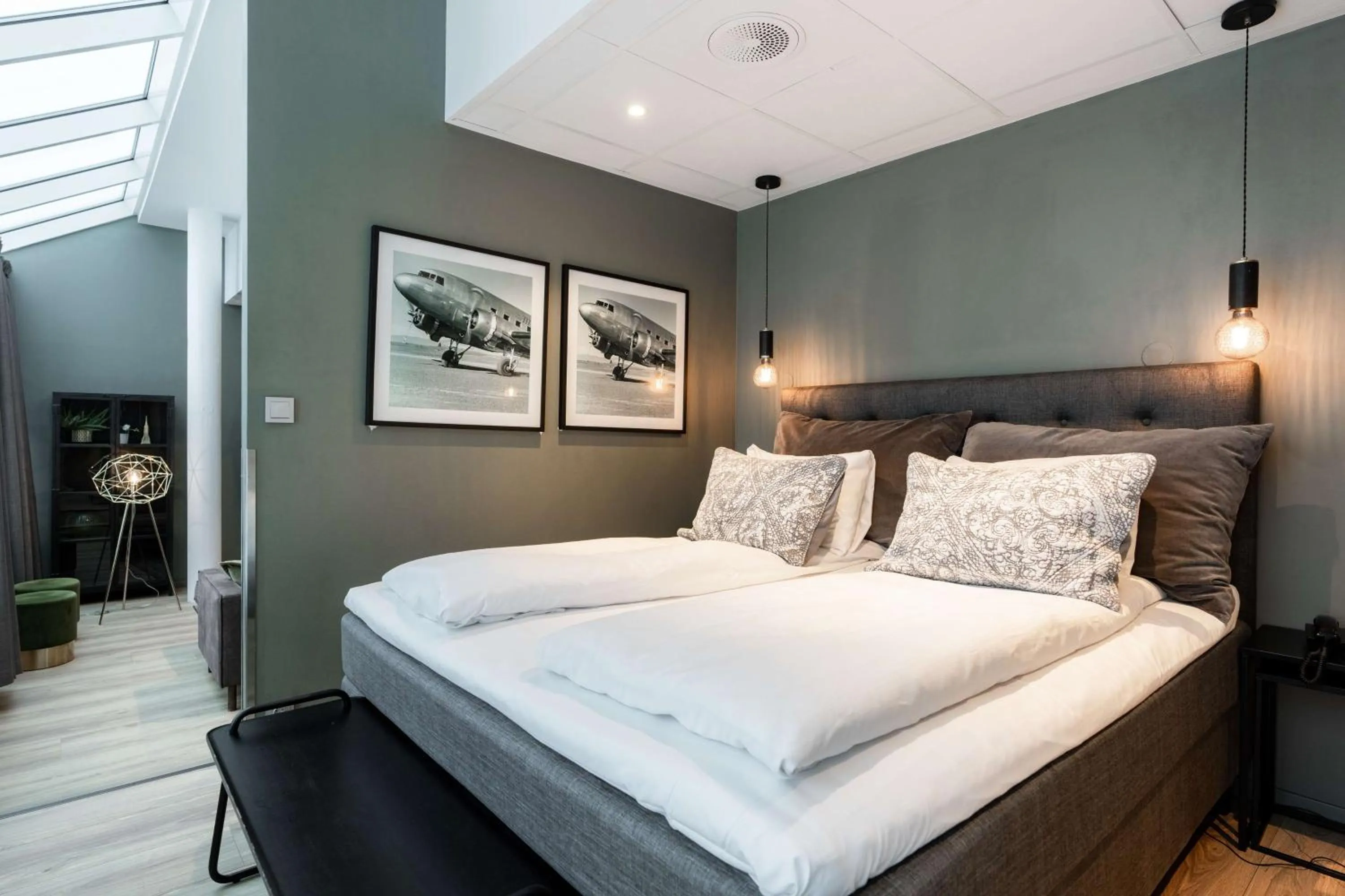 Bedroom, Bed in Scandic Hell