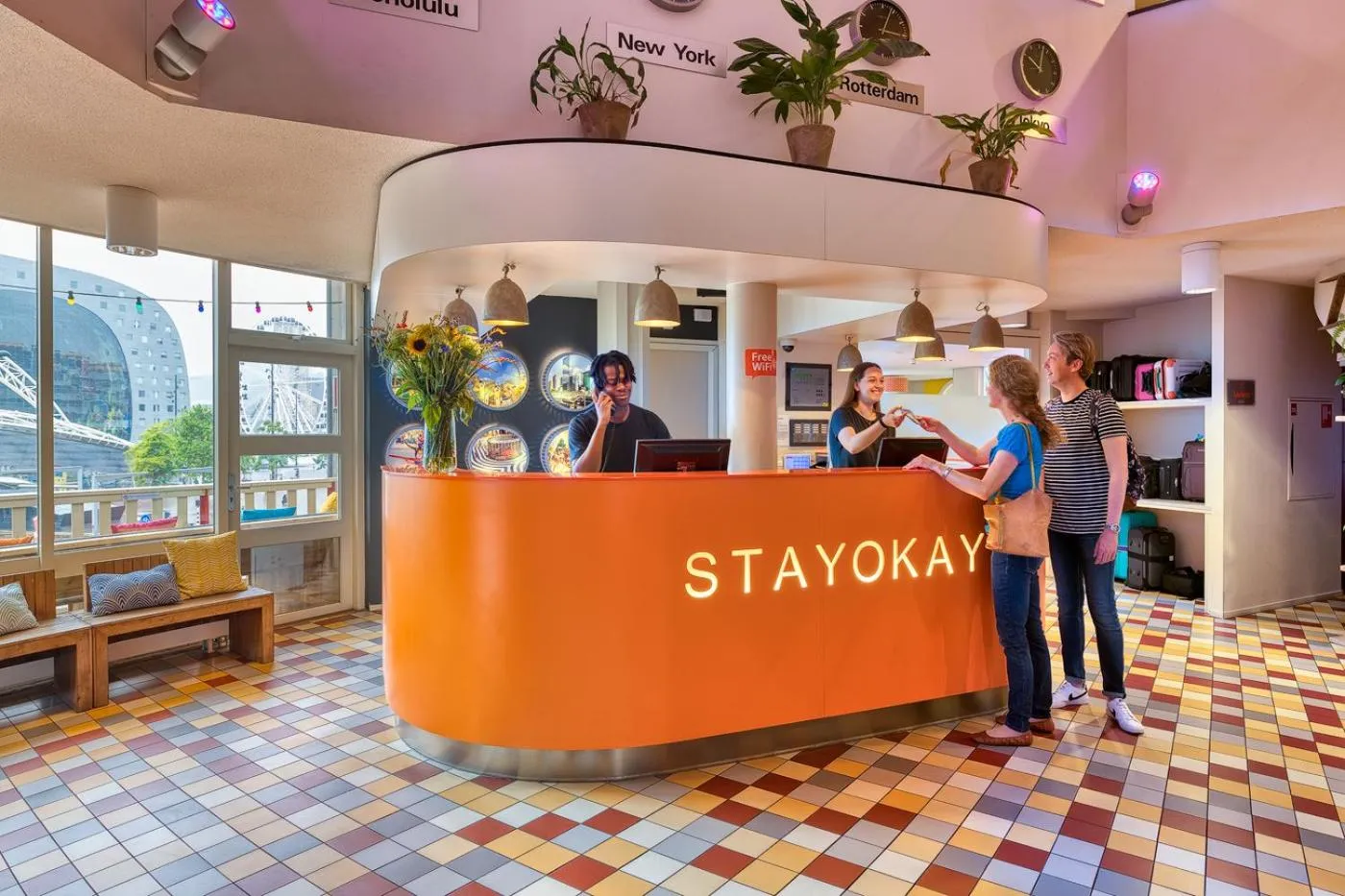 Lobby or reception in Stayokay Hostel Rotterdam
