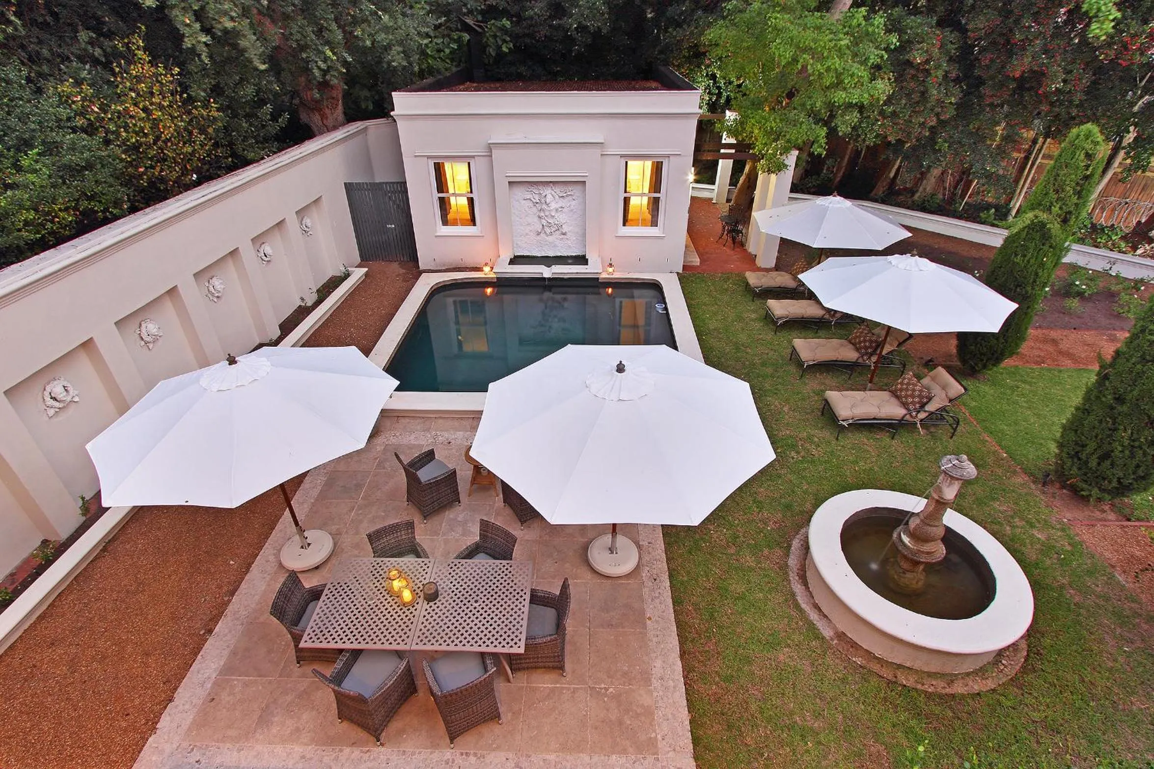 Bird's eye view in Stellenbosch Manor