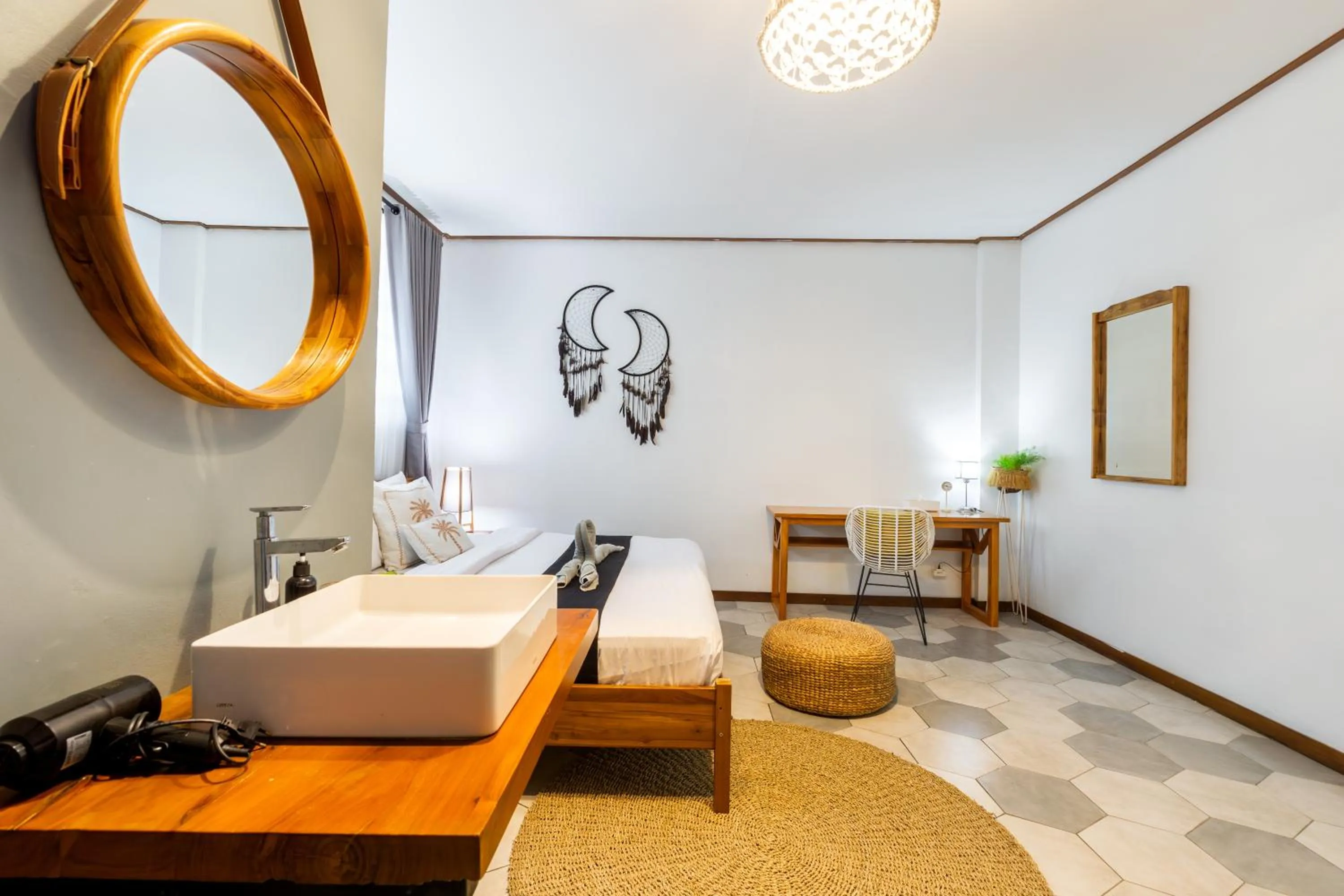 Decorative detail in Interconnection Hostel