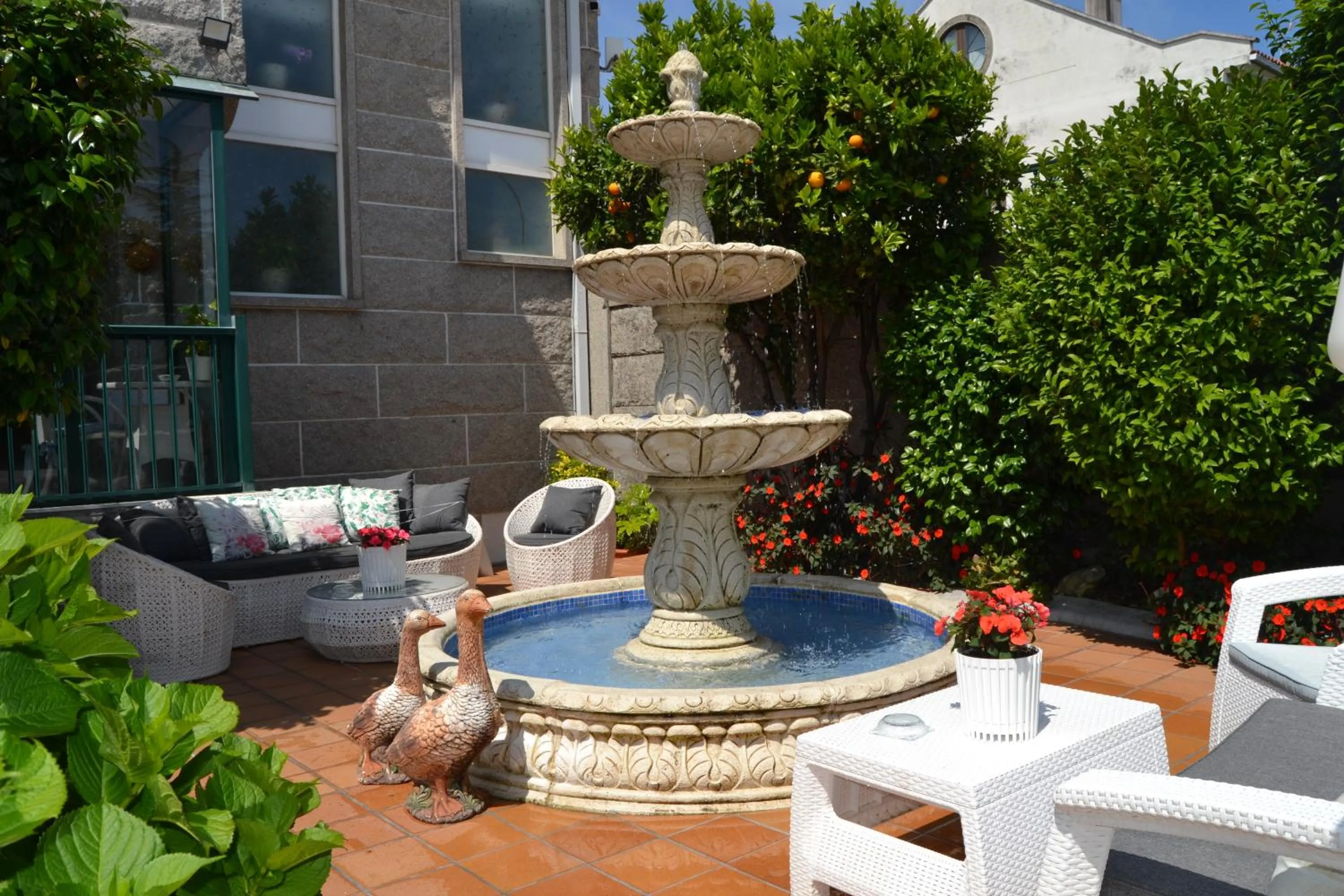 Garden in Hotel Playa Compostela