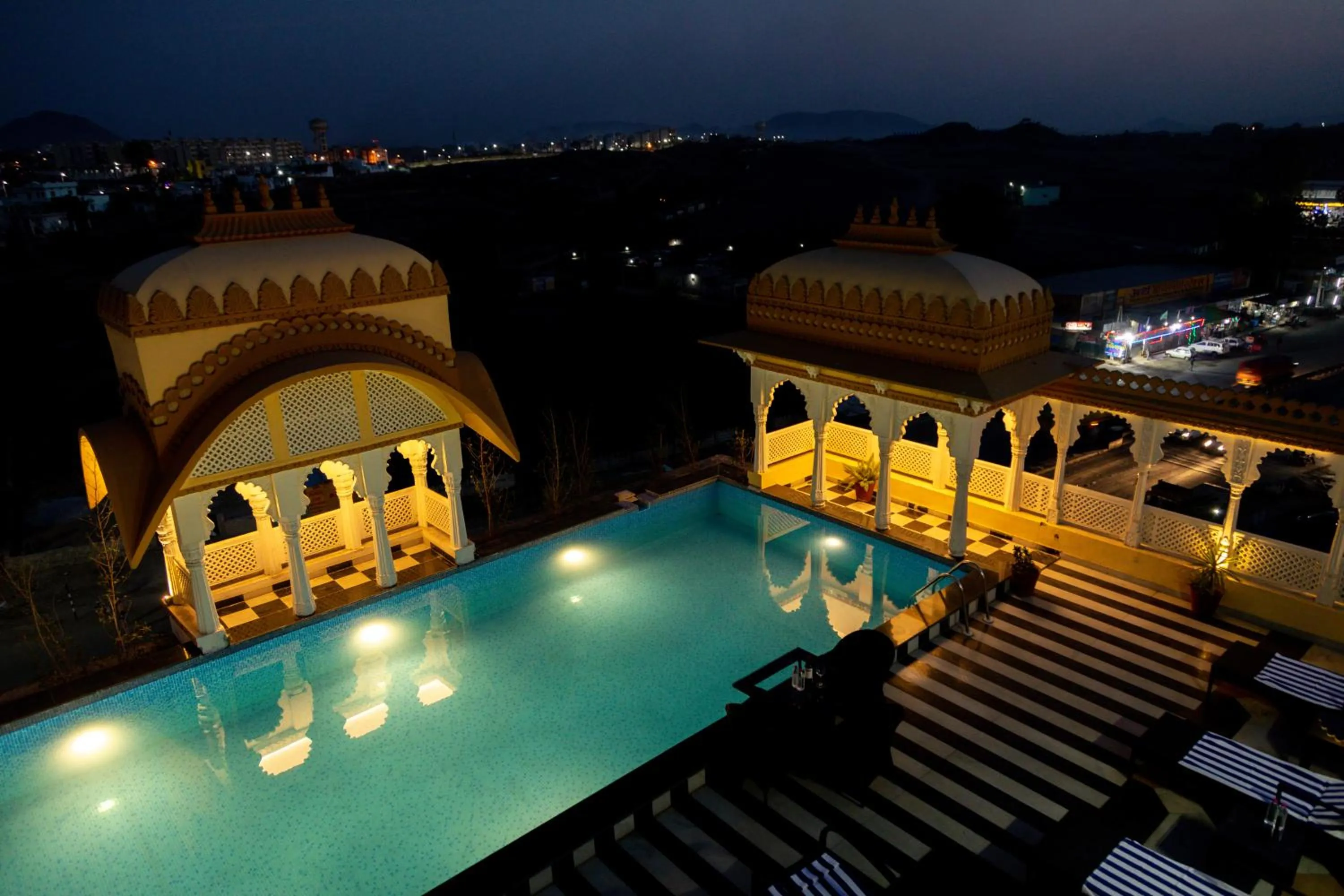 Pool view in Sterling Balicha Udaipur