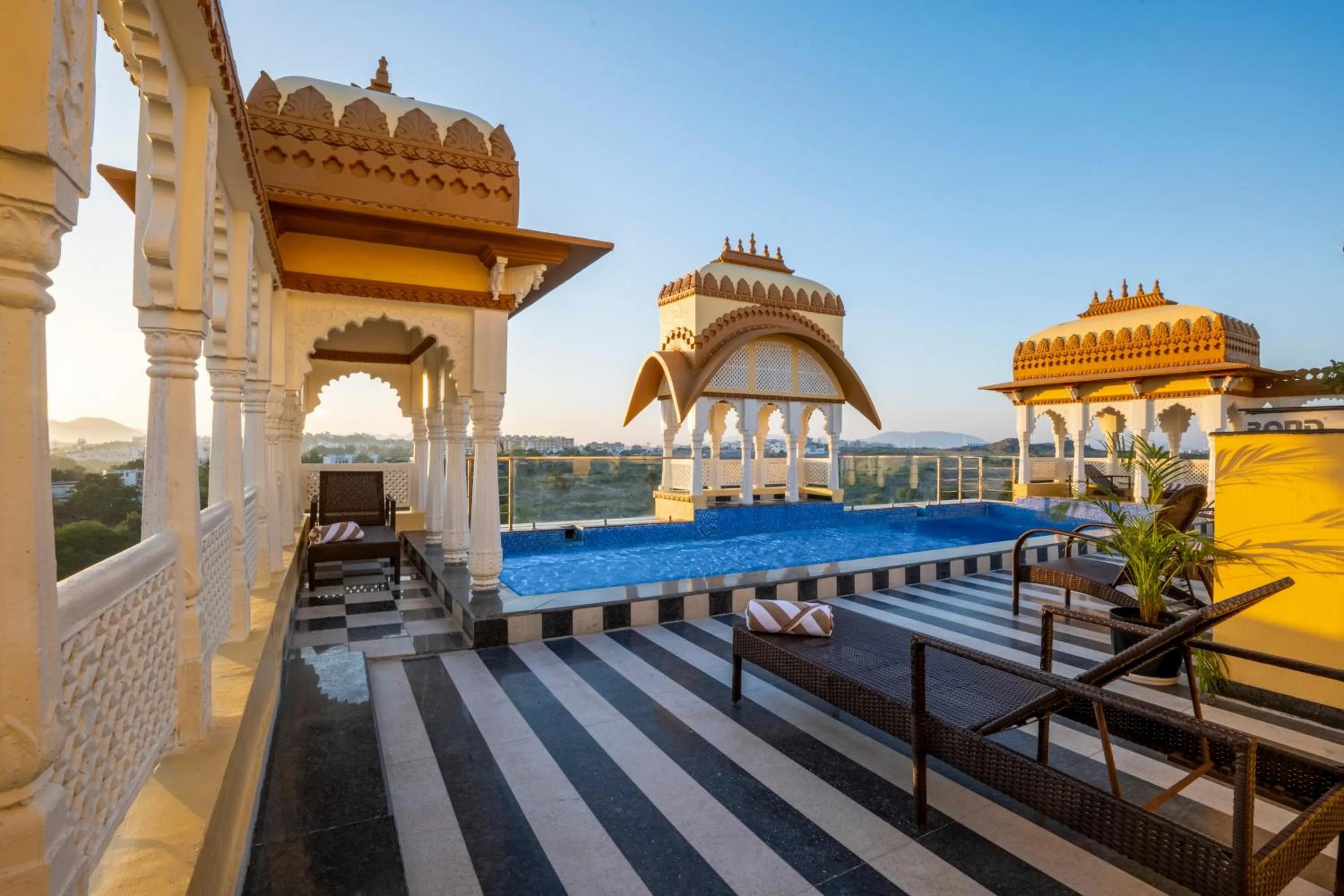 Pool view in Sterling Balicha Udaipur