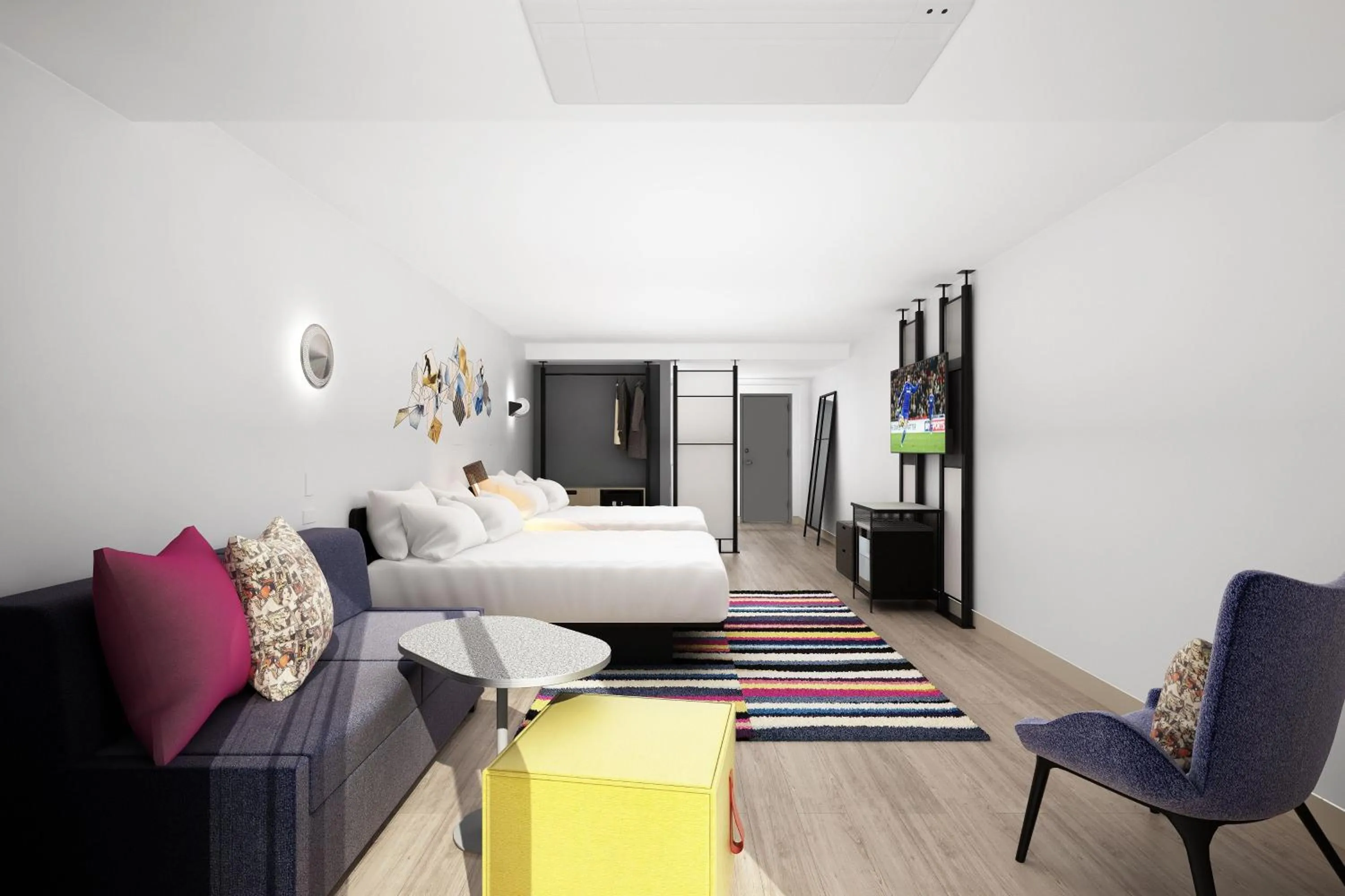 Photo of the whole room, Bed in Aloft Ocean City