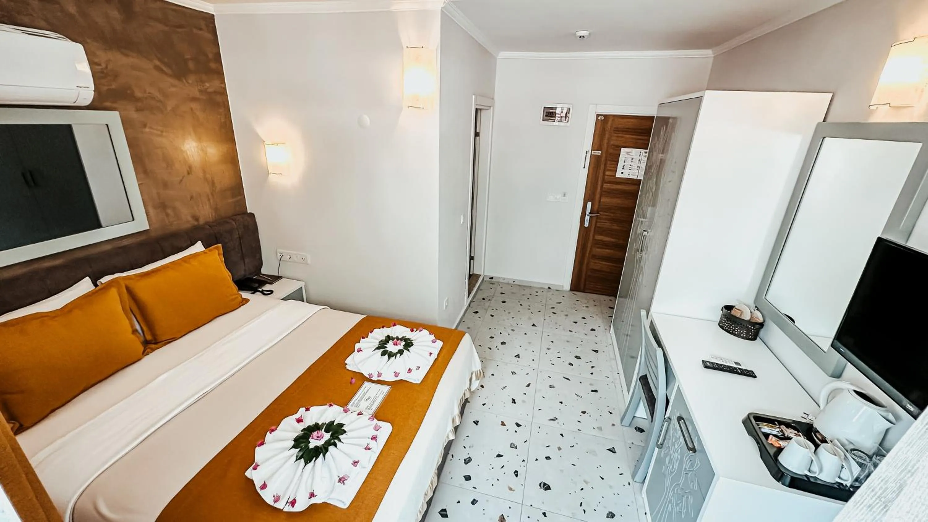 Bed in Tonoz Beach Hotel