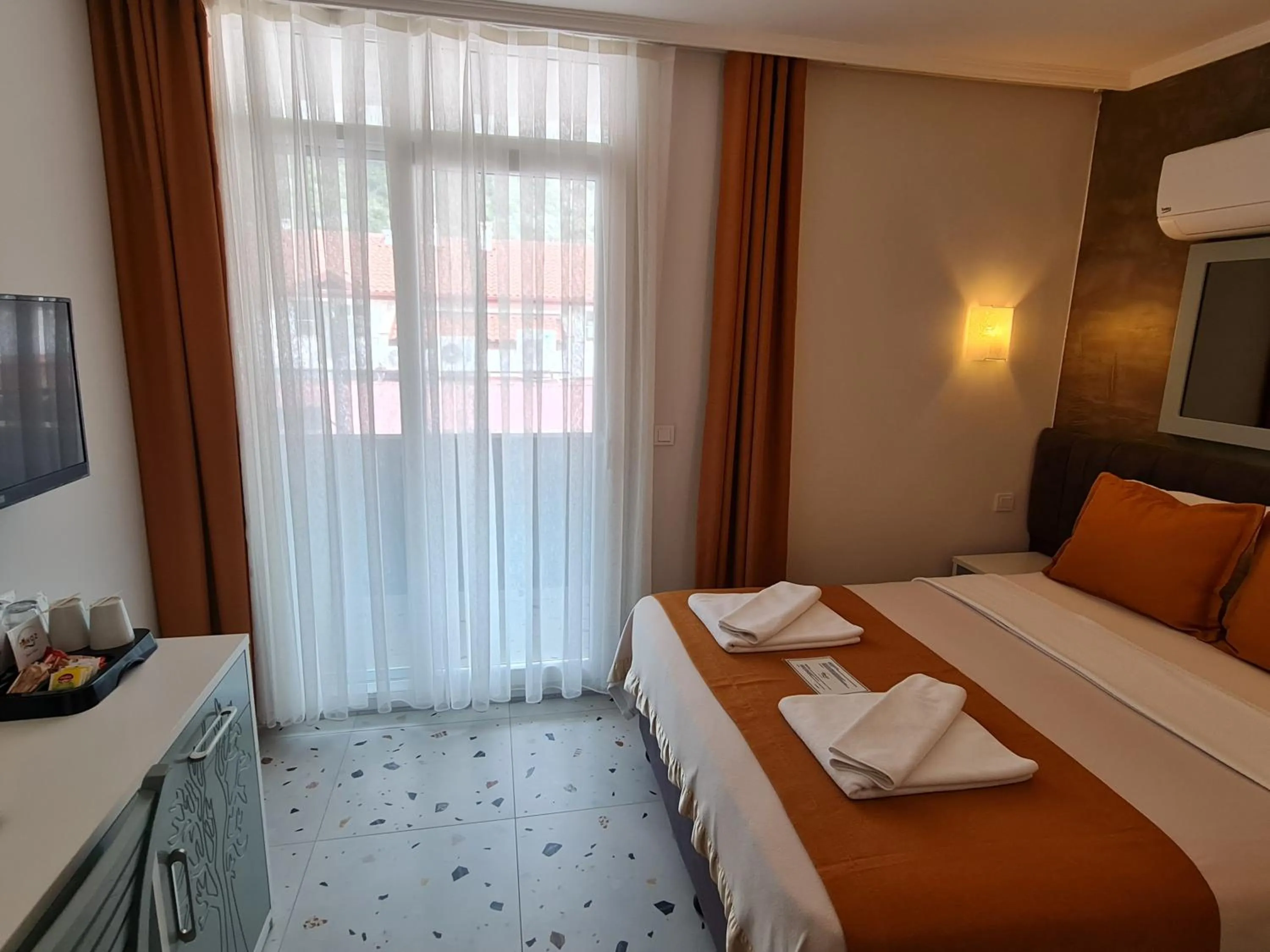 Bed in Tonoz Beach Hotel