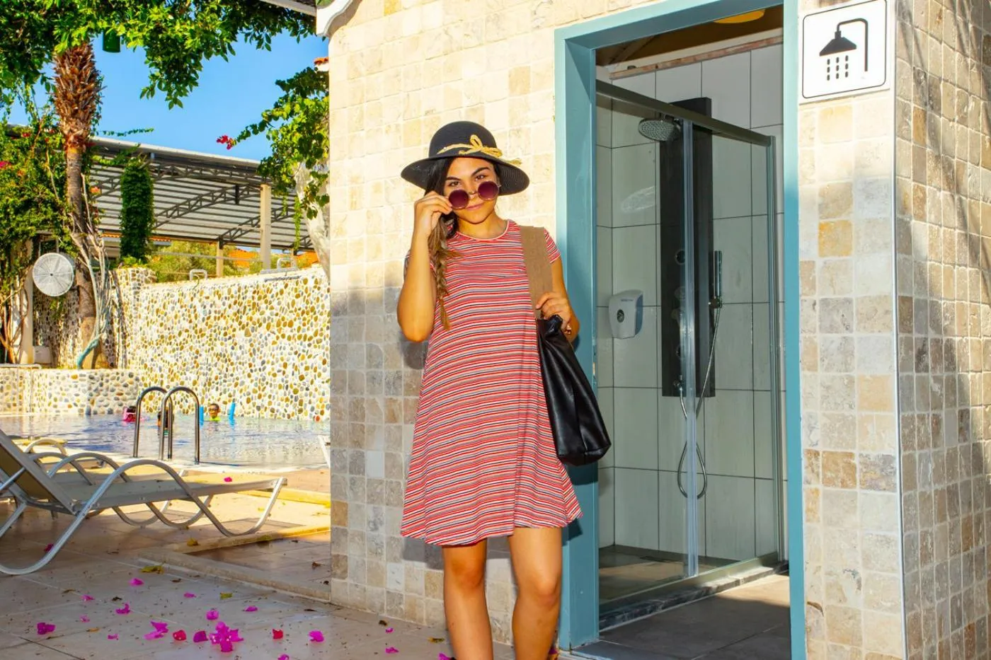 People in Tonoz Beach Hotel