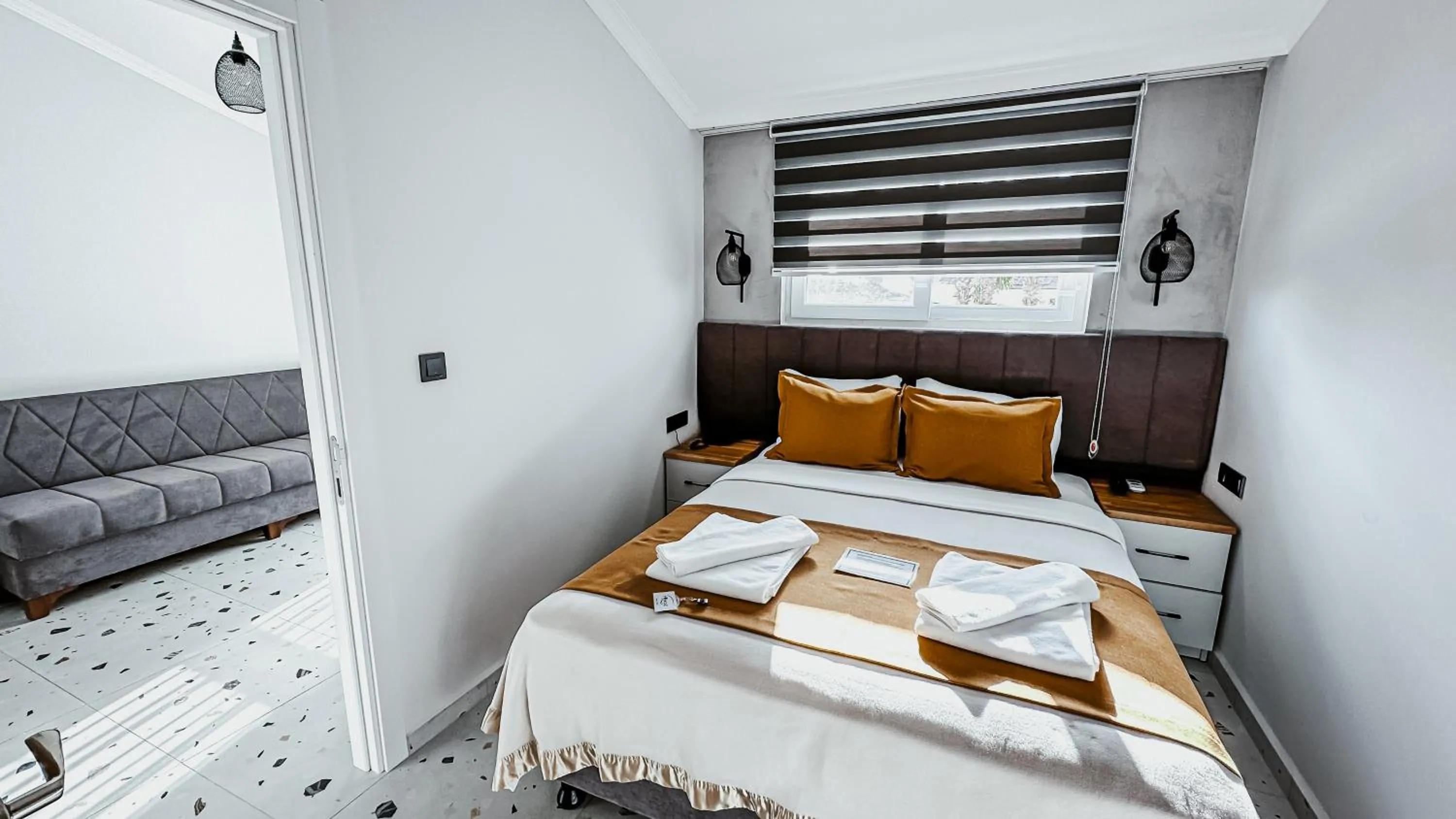 Bed in Tonoz Beach Hotel