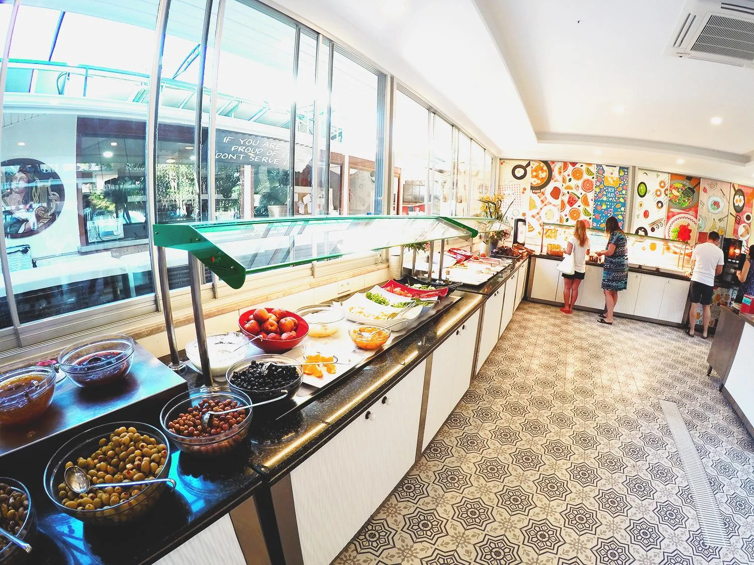 Buffet breakfast in Tonoz Beach Hotel