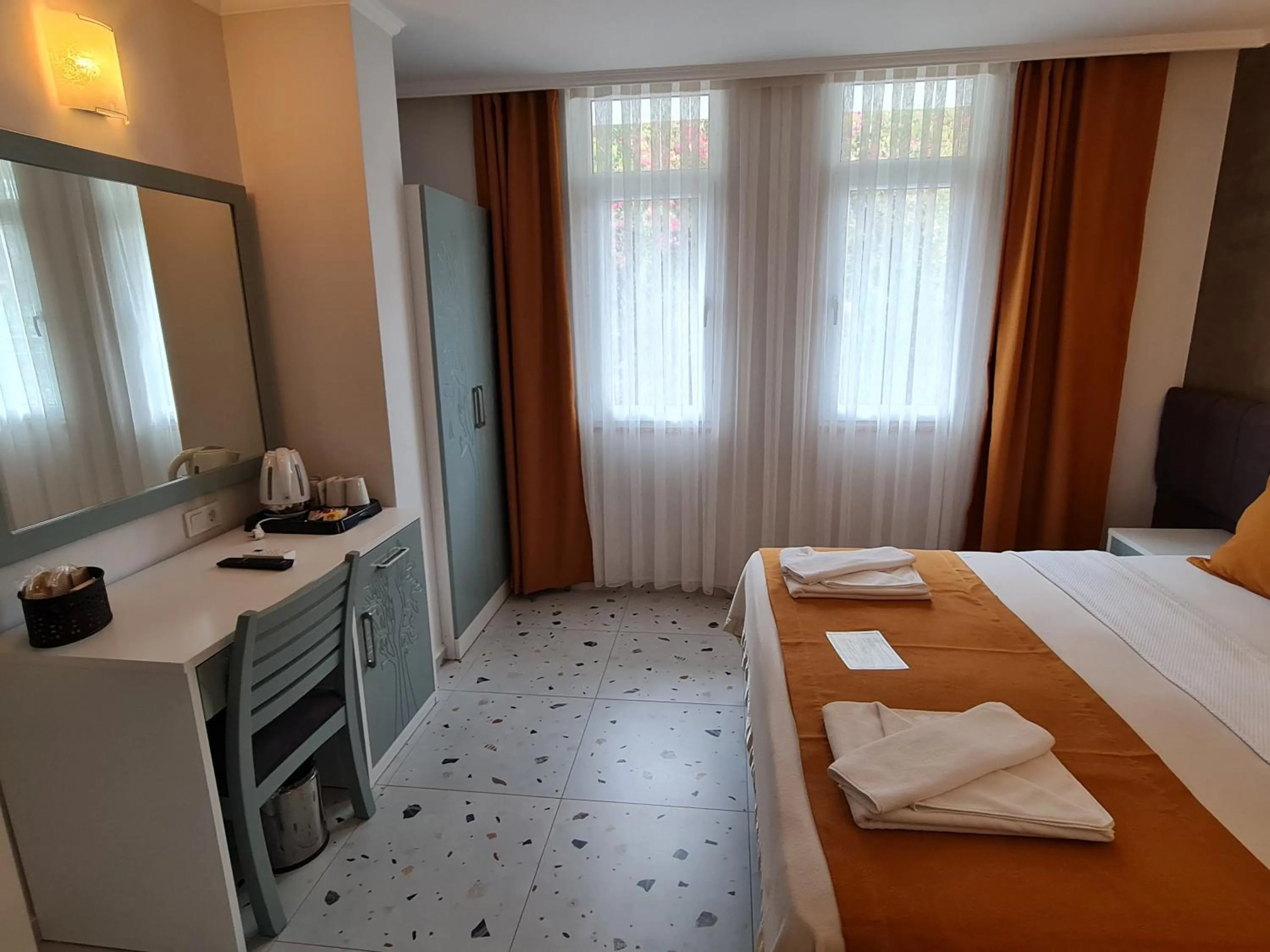 Bed in Tonoz Beach Hotel