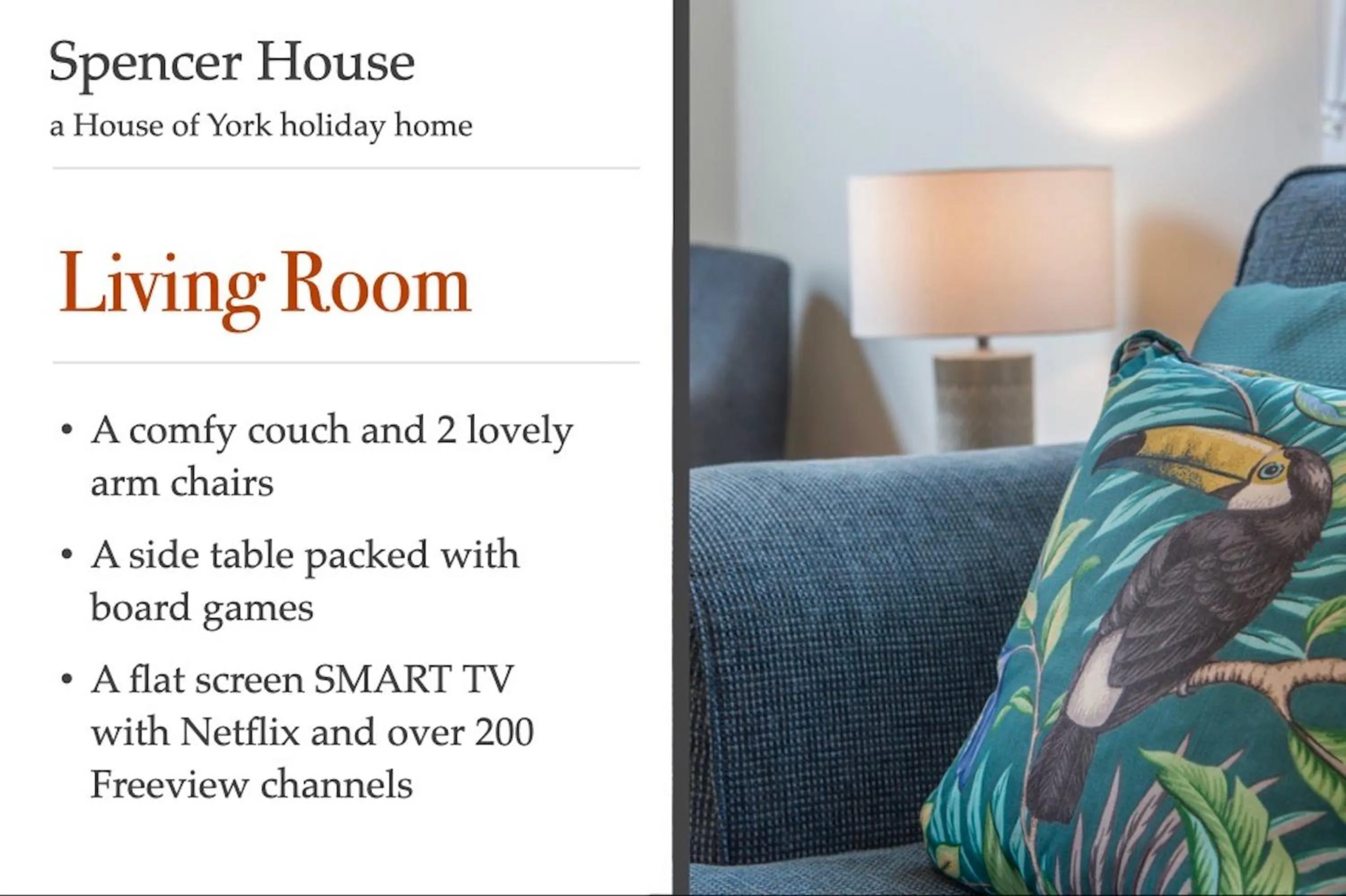 Living room in Spencer House