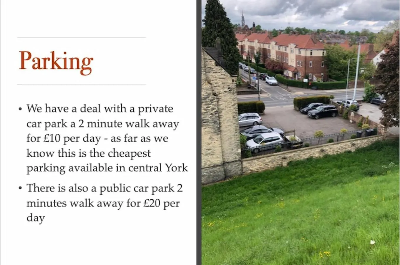 Parking in Spencer House