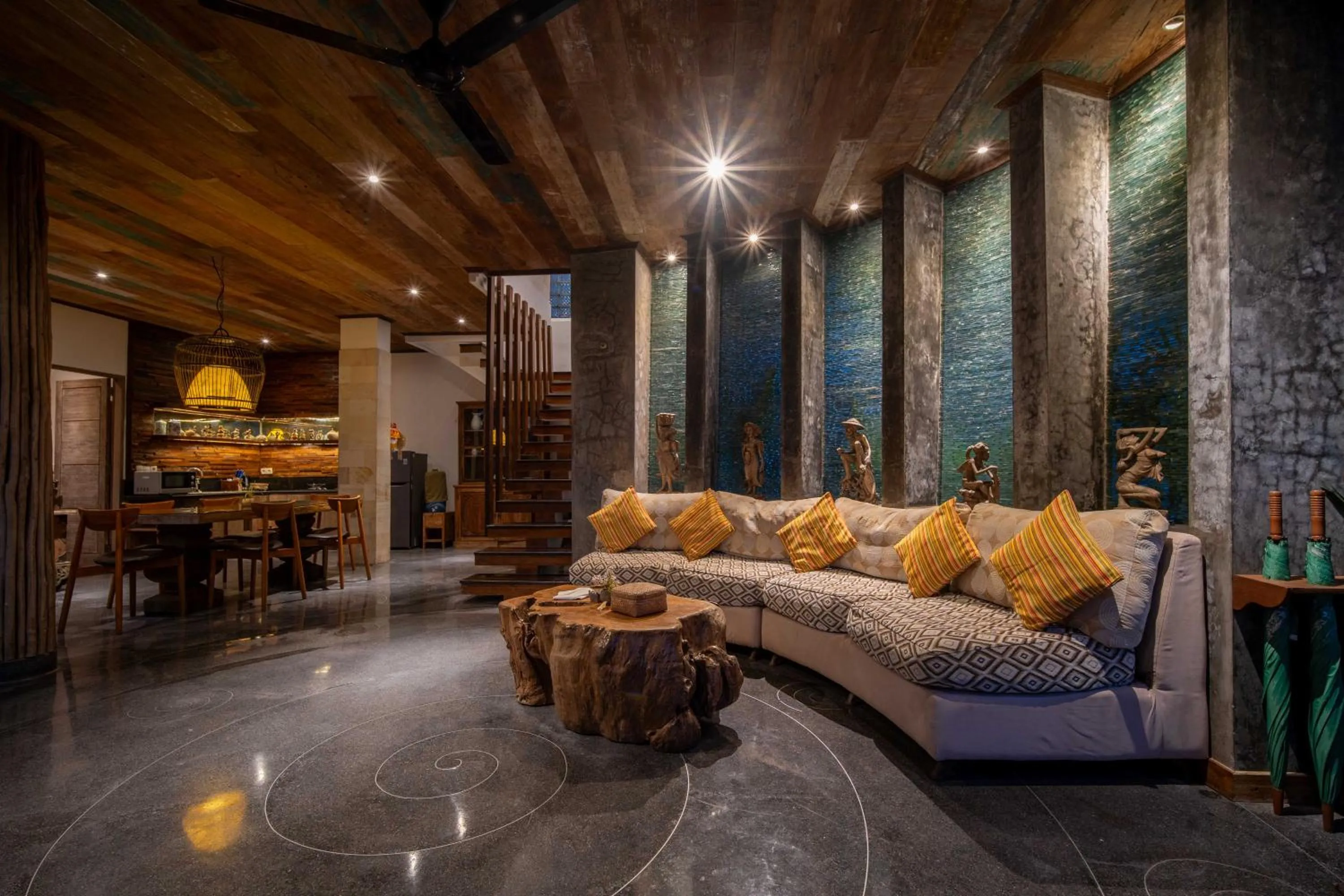 Living room in Aryaswara Villa Ubud
