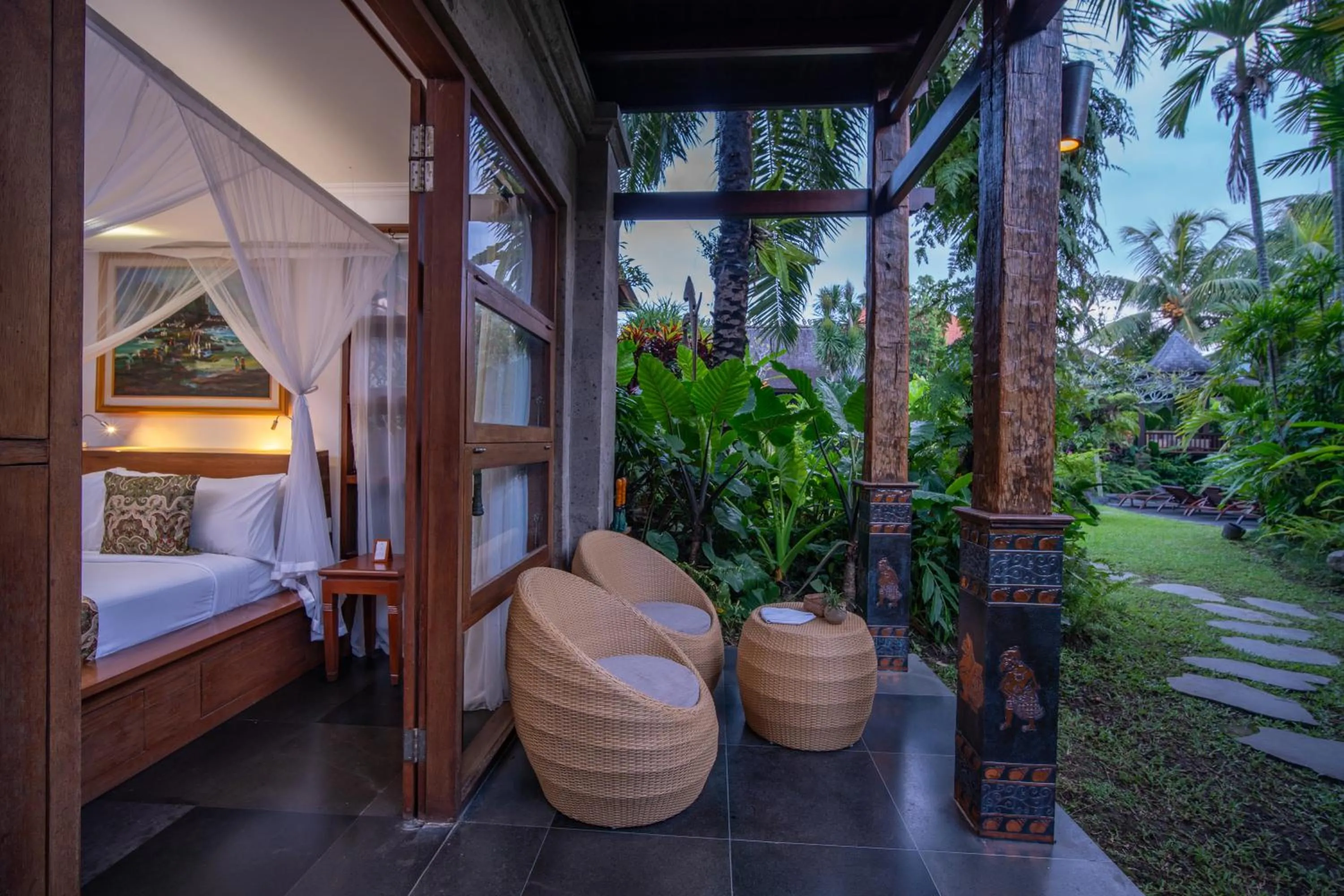 Garden, Bed in Aryaswara Villa Ubud