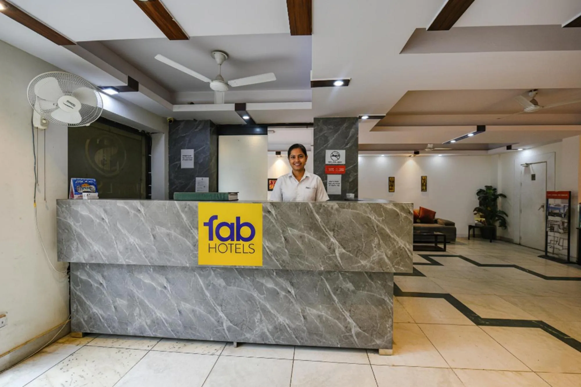 Lobby or reception in FabExpress Swiss International - Nr Patel Nagar Metro