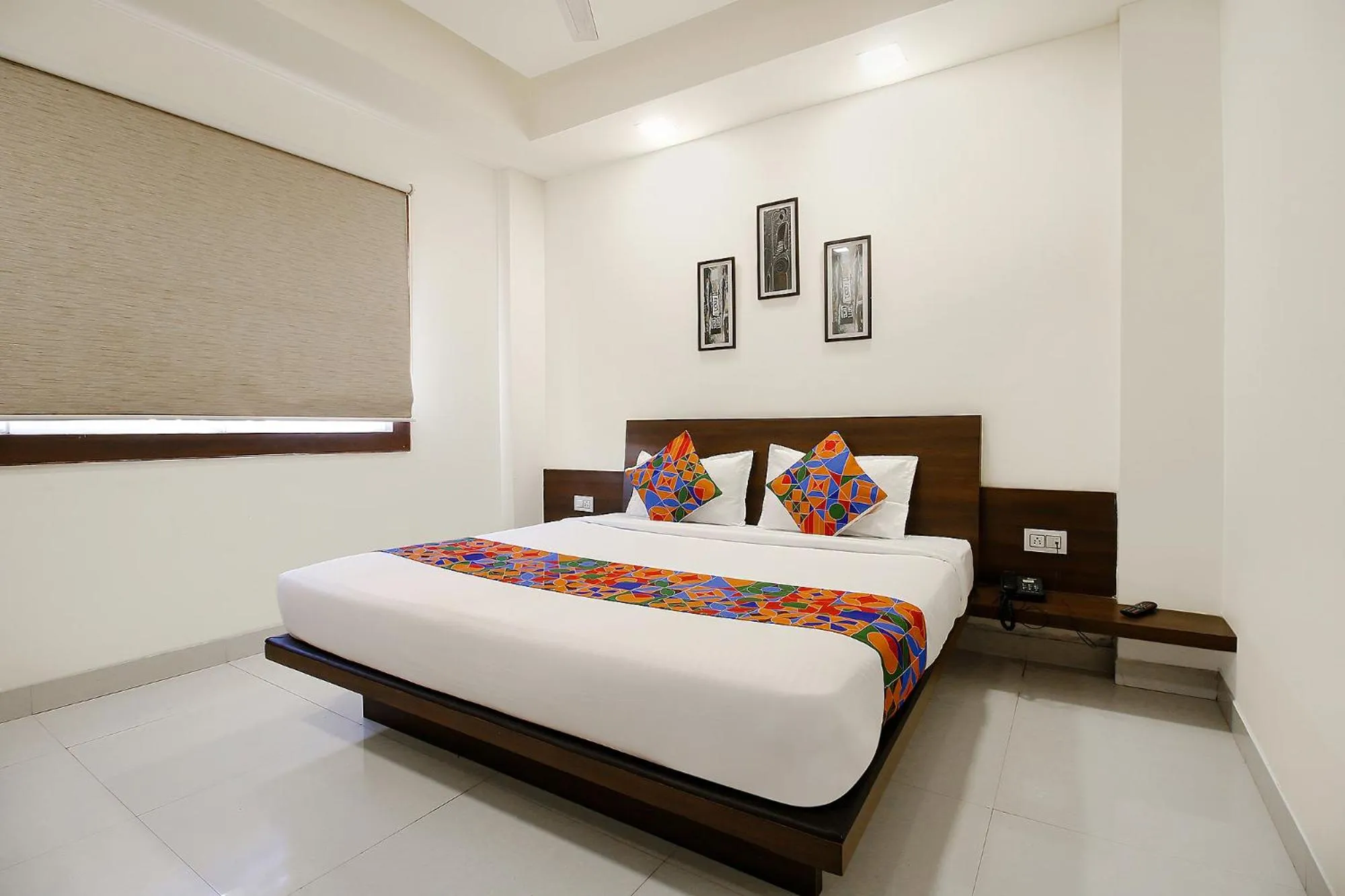 Living room, Bed in FabExpress Comfort Stay I