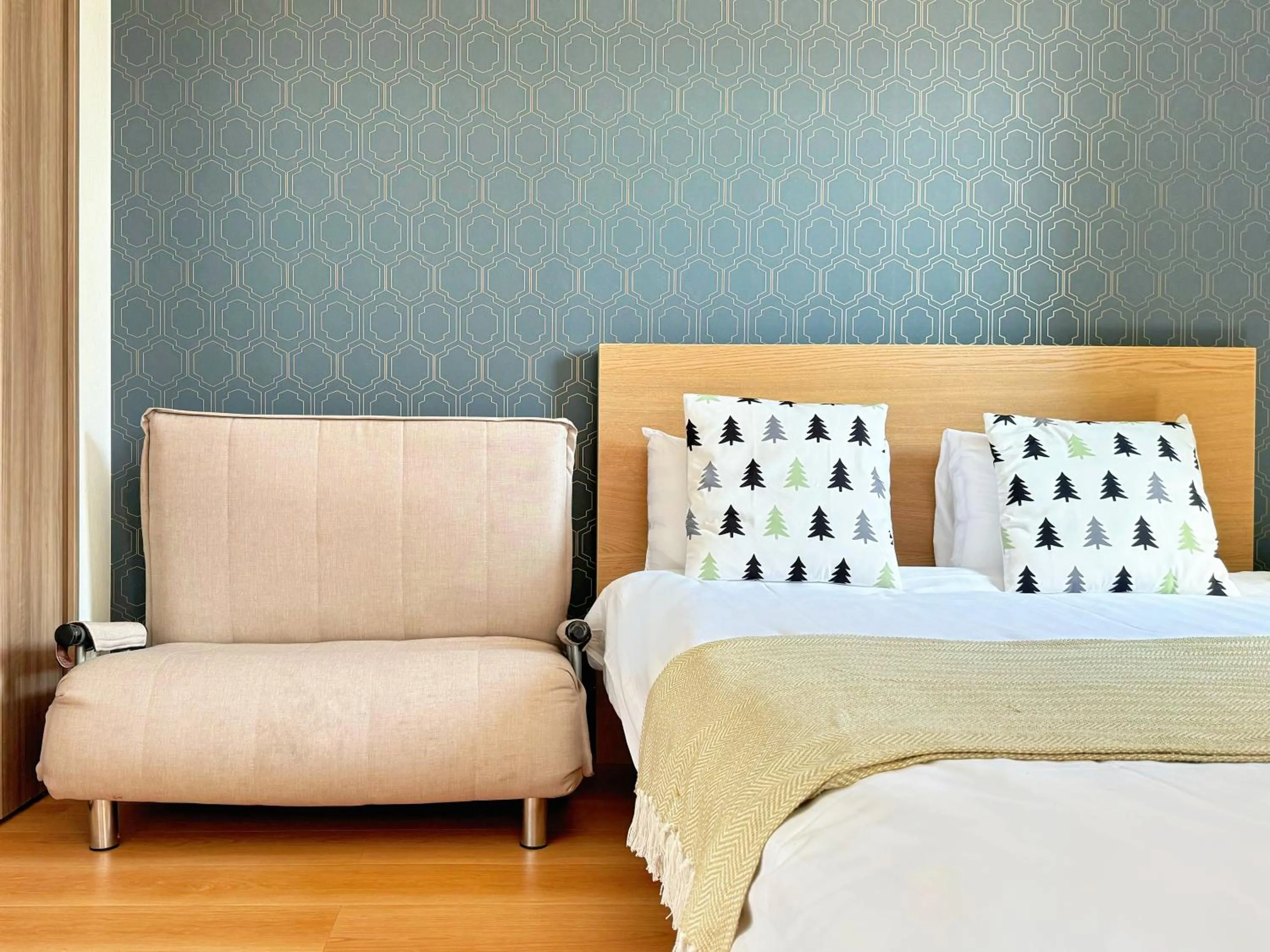 Bed in Juso AFP Apartment Hotel