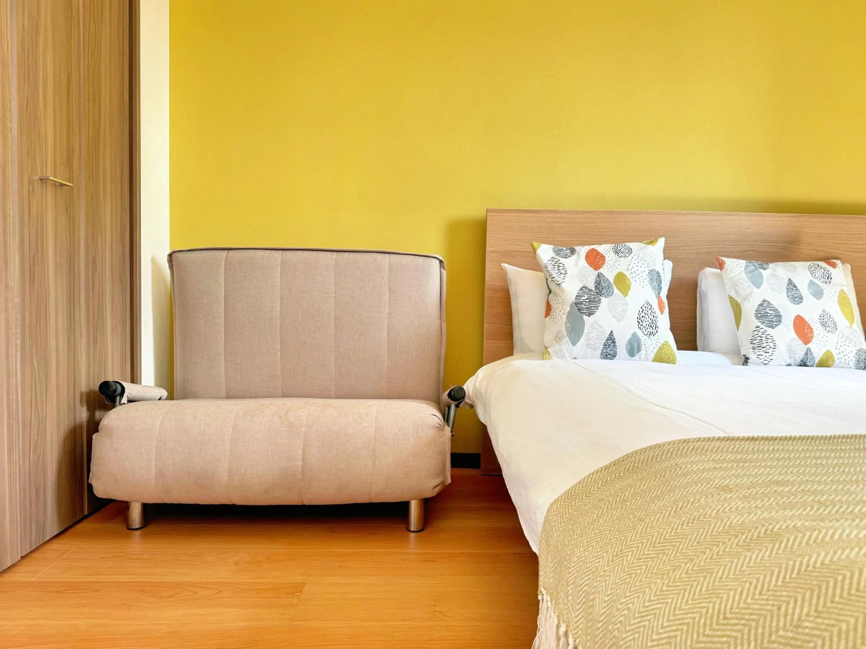 Bed in Juso AFP Apartment Hotel