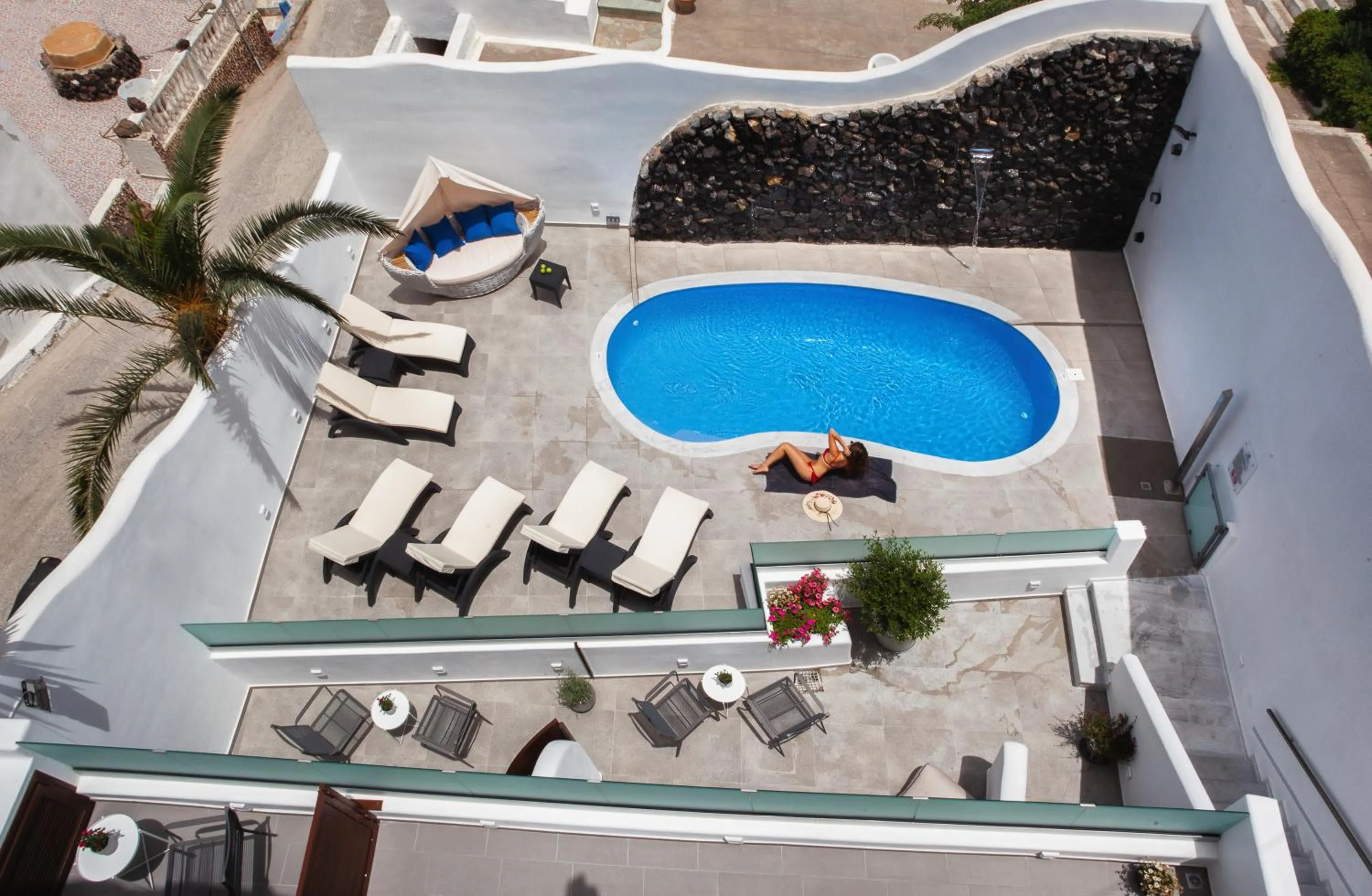 Pool view in Irene City Villas