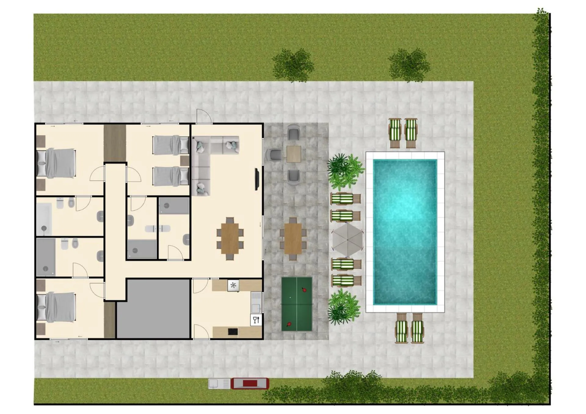 Floor plan in Villa Monte de Madrinha