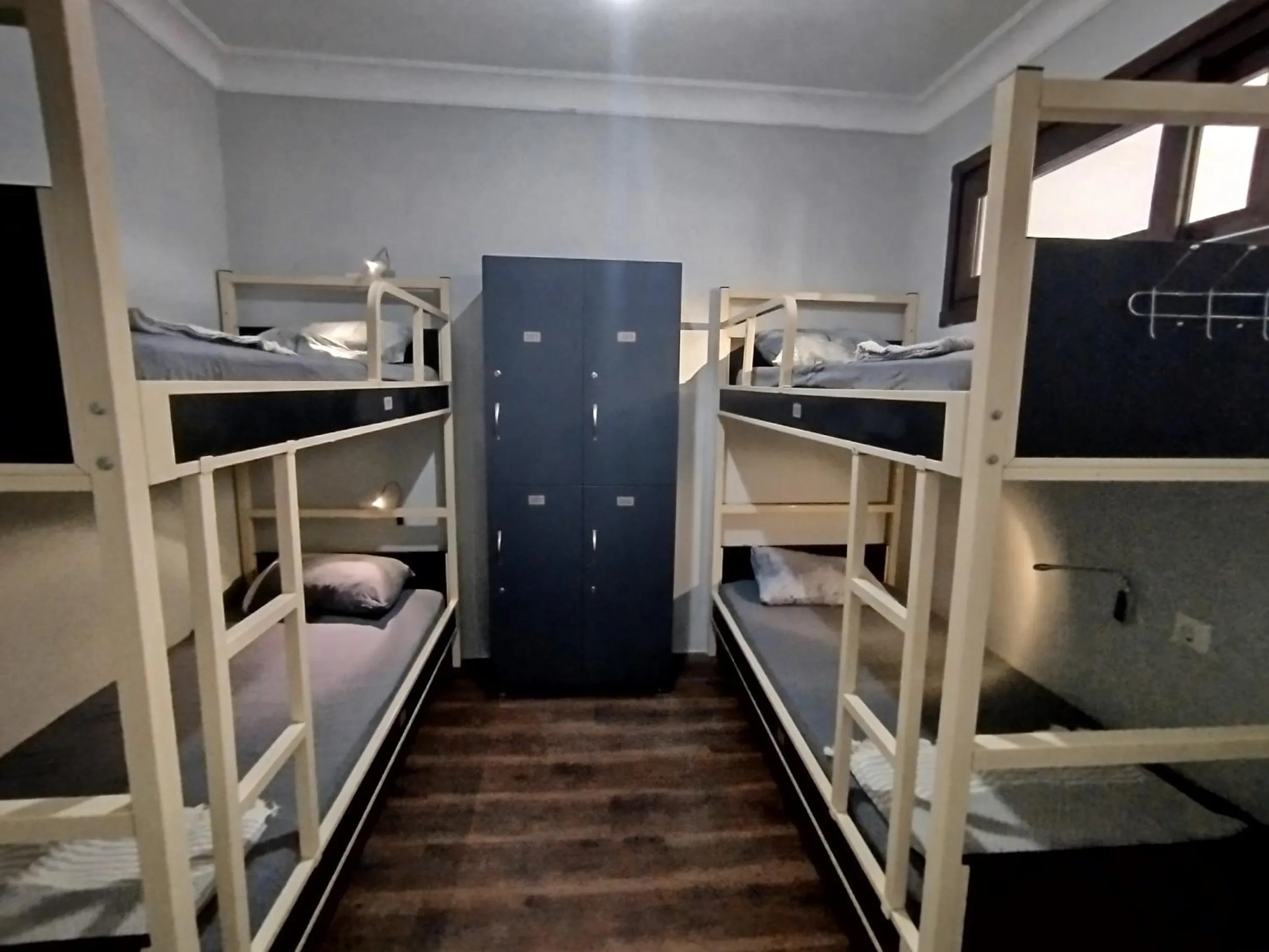 Bed in ivy hostel cafe