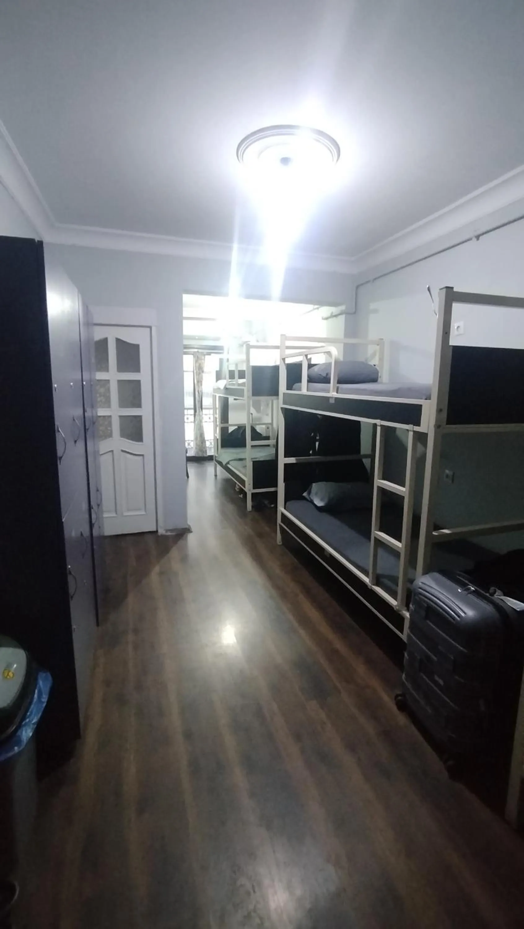 Bed in ivy hostel cafe