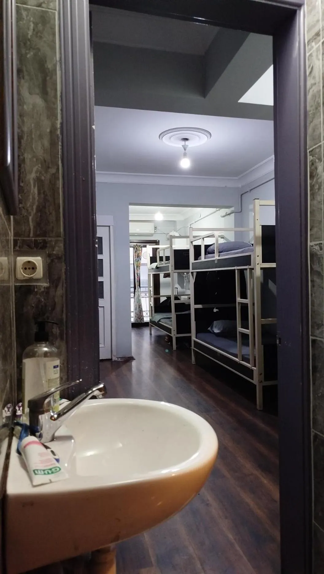 Bathroom in ivy hostel cafe