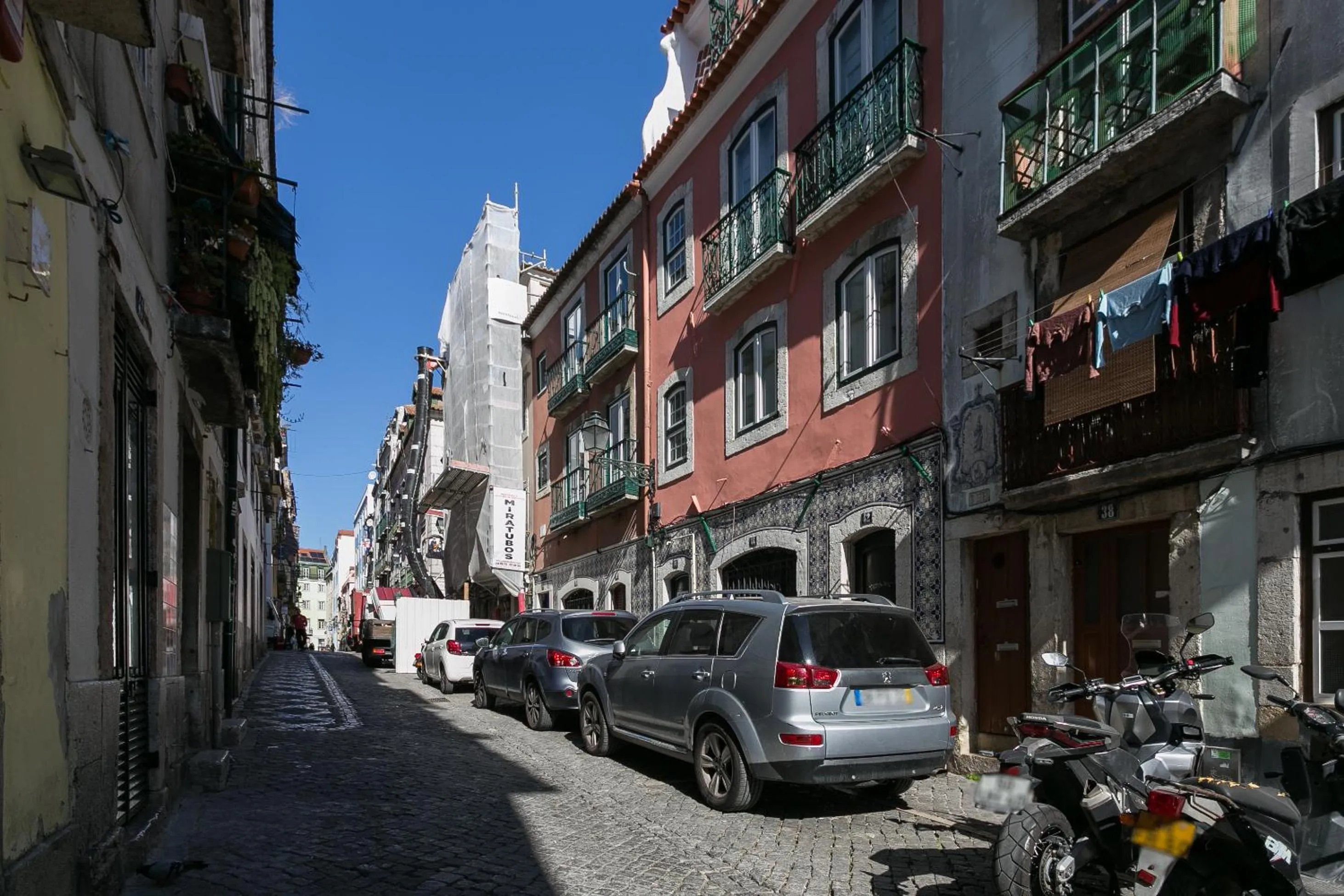 Street view in Hip Tailor Made Duplex Penthouse in Bairro Alto