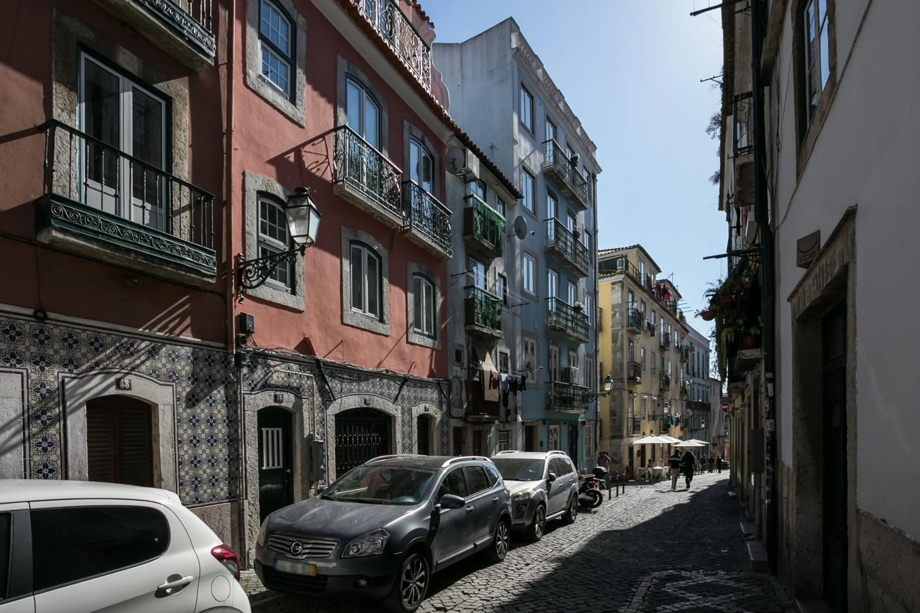 Street view in Hip Tailor Made Duplex Penthouse in Bairro Alto