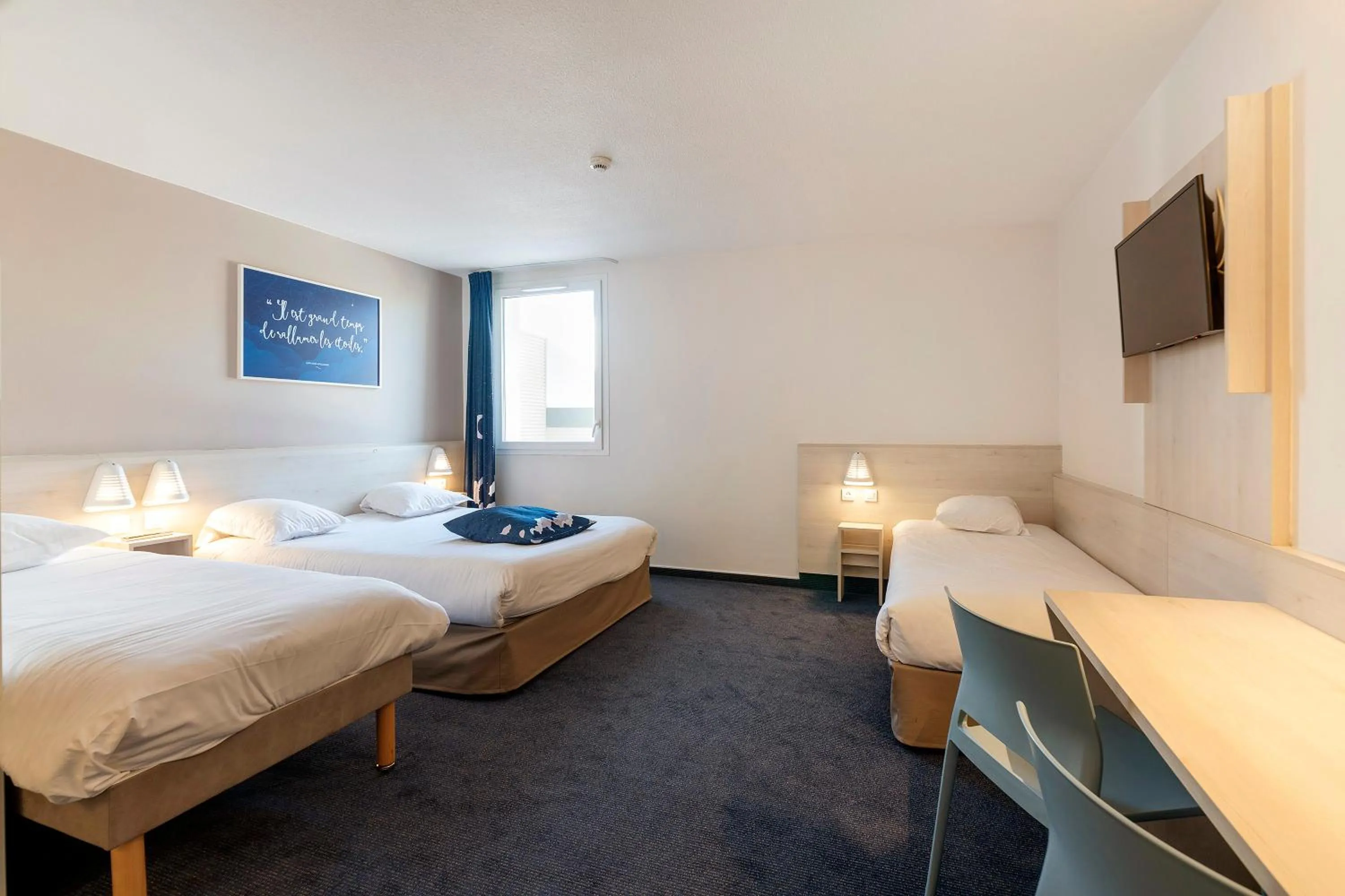 Bedroom, Bed in Ace Hôtel Paris Sud Villabe