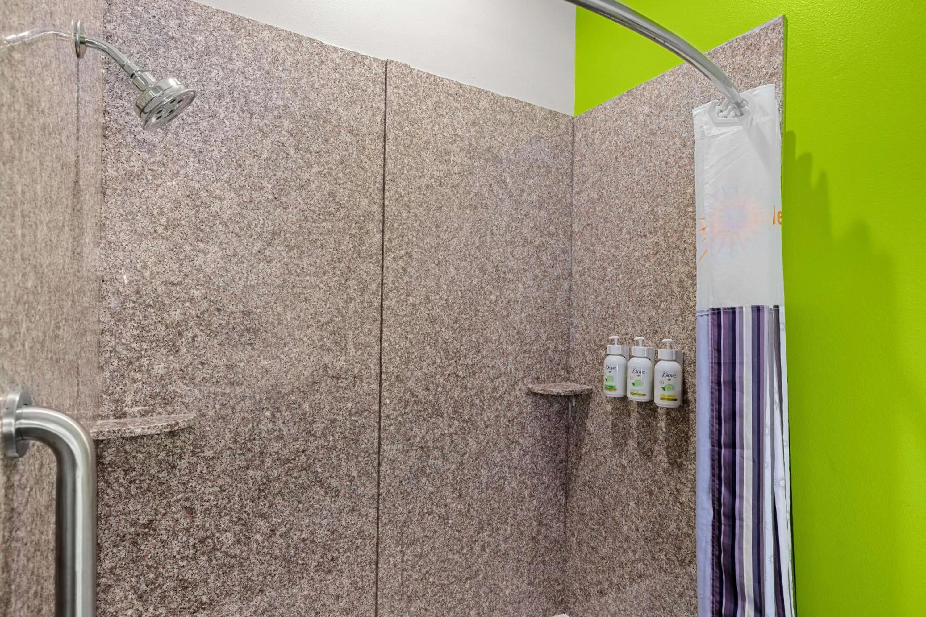 Shower in La Quinta Inn Suites by Wyndham Raymondville Harlingen