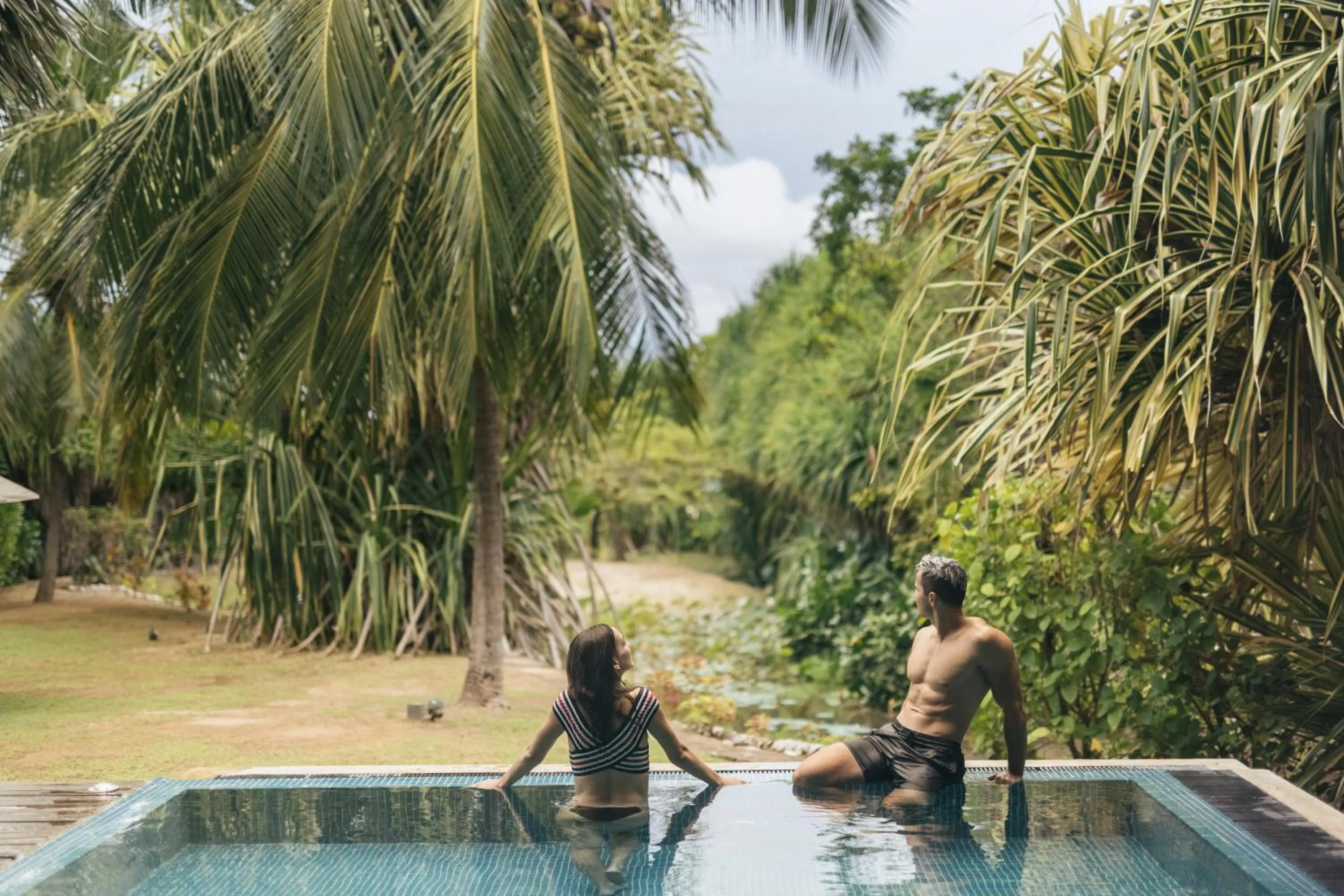 Swimming pool in Uga Bay - Pasikuda