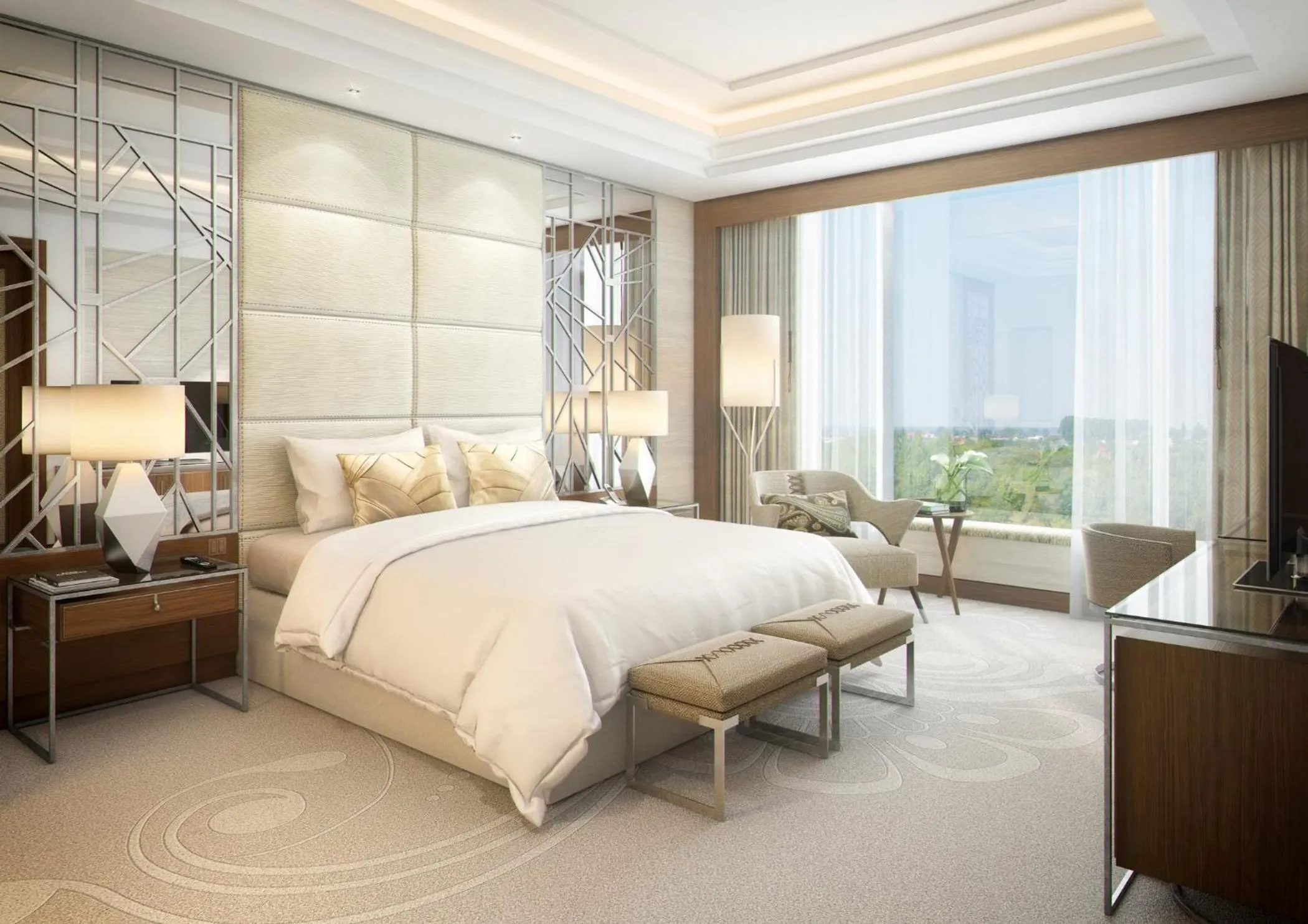 View (from property/room), Bed in The St. Regis Mumbai