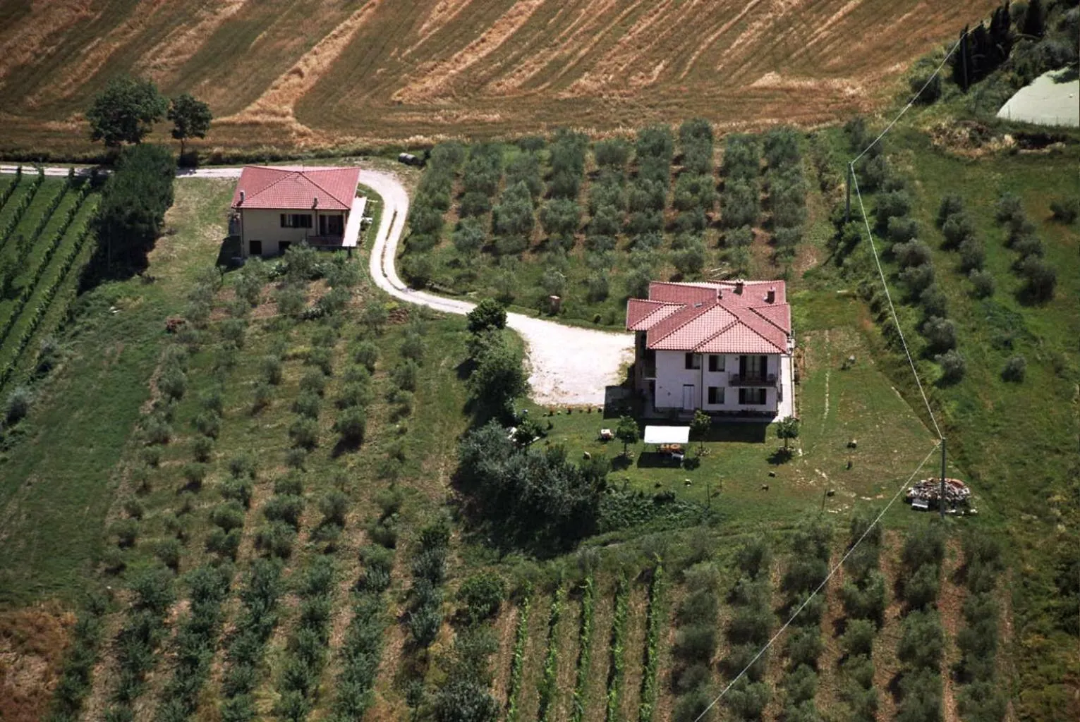 Bird's eye view in B&B Il Girasole - Rooms & House in country - air conditioned - 1500 meters from historic center