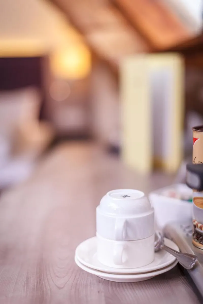 Coffee/tea facilities, Bed in Bodensee Hotel Sternen