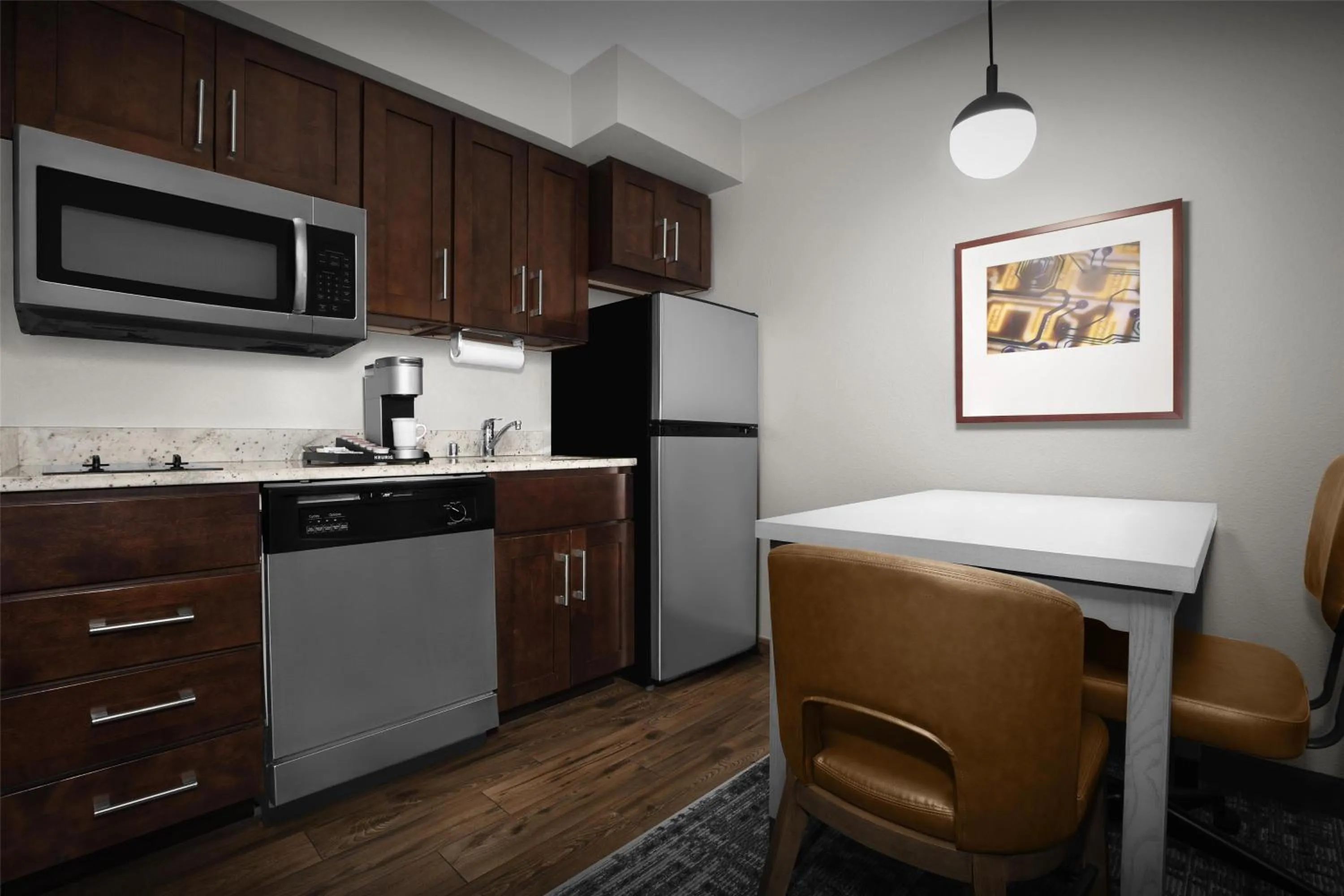 Kitchen or kitchenette in Homewood Suites by Hilton San Jose Airport-Silicon Valley