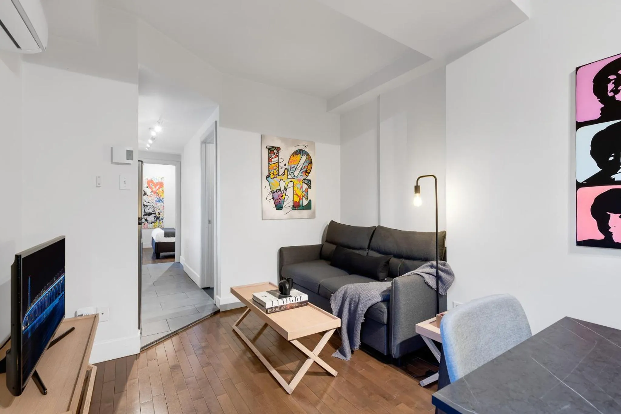 Living room in LiV MTL Soho