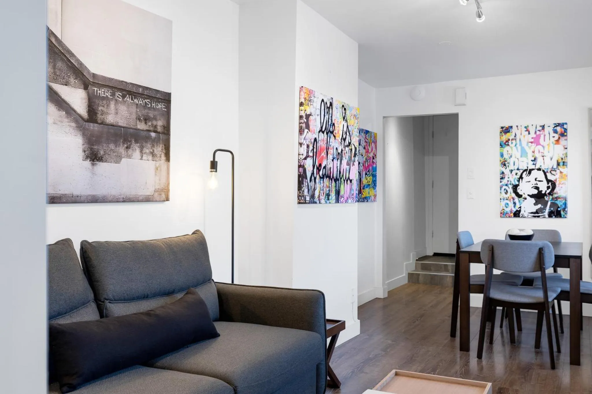 Living room in LiV MTL Soho