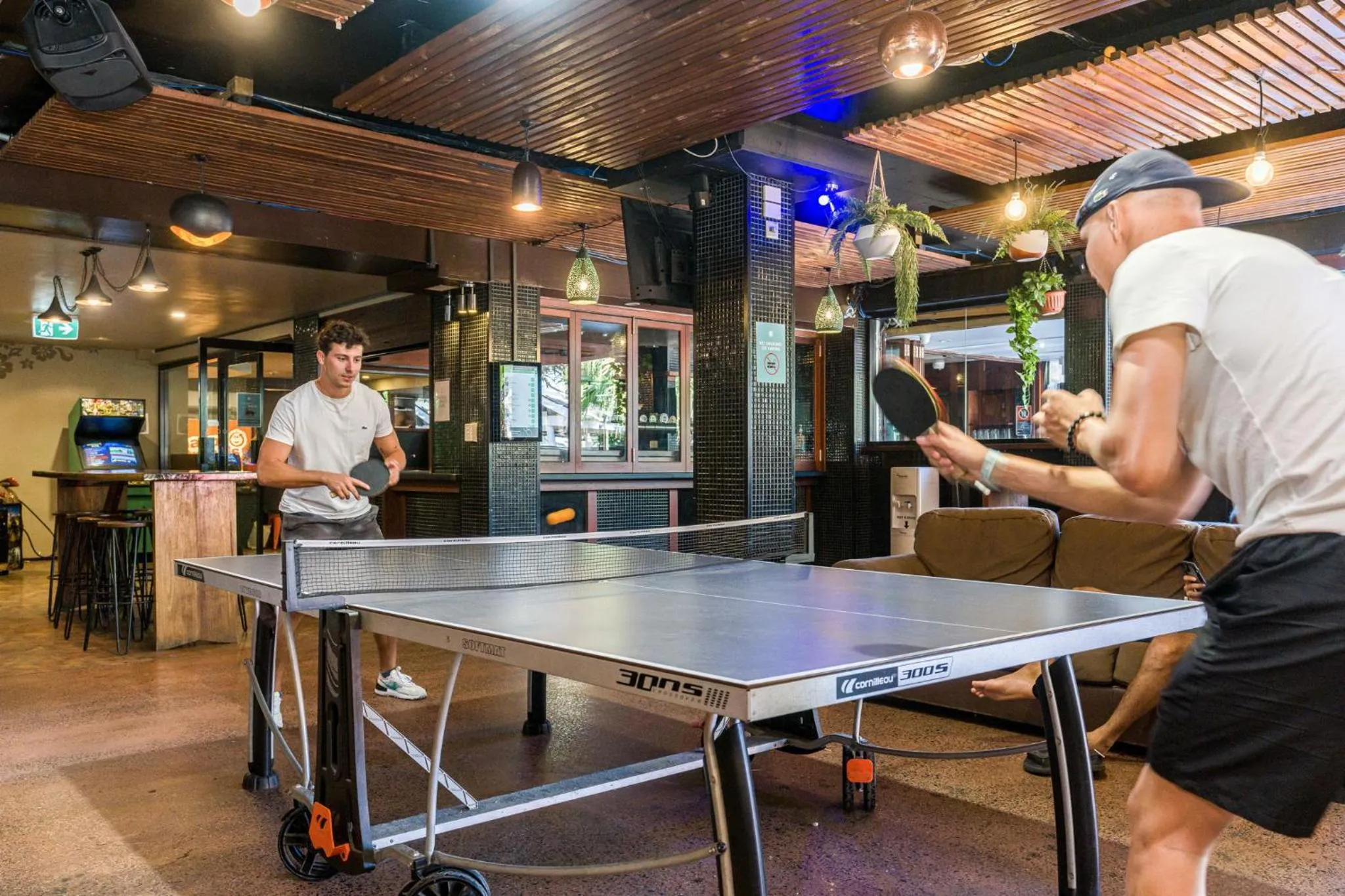 Table tennis in Aquarius Backpackers Resort