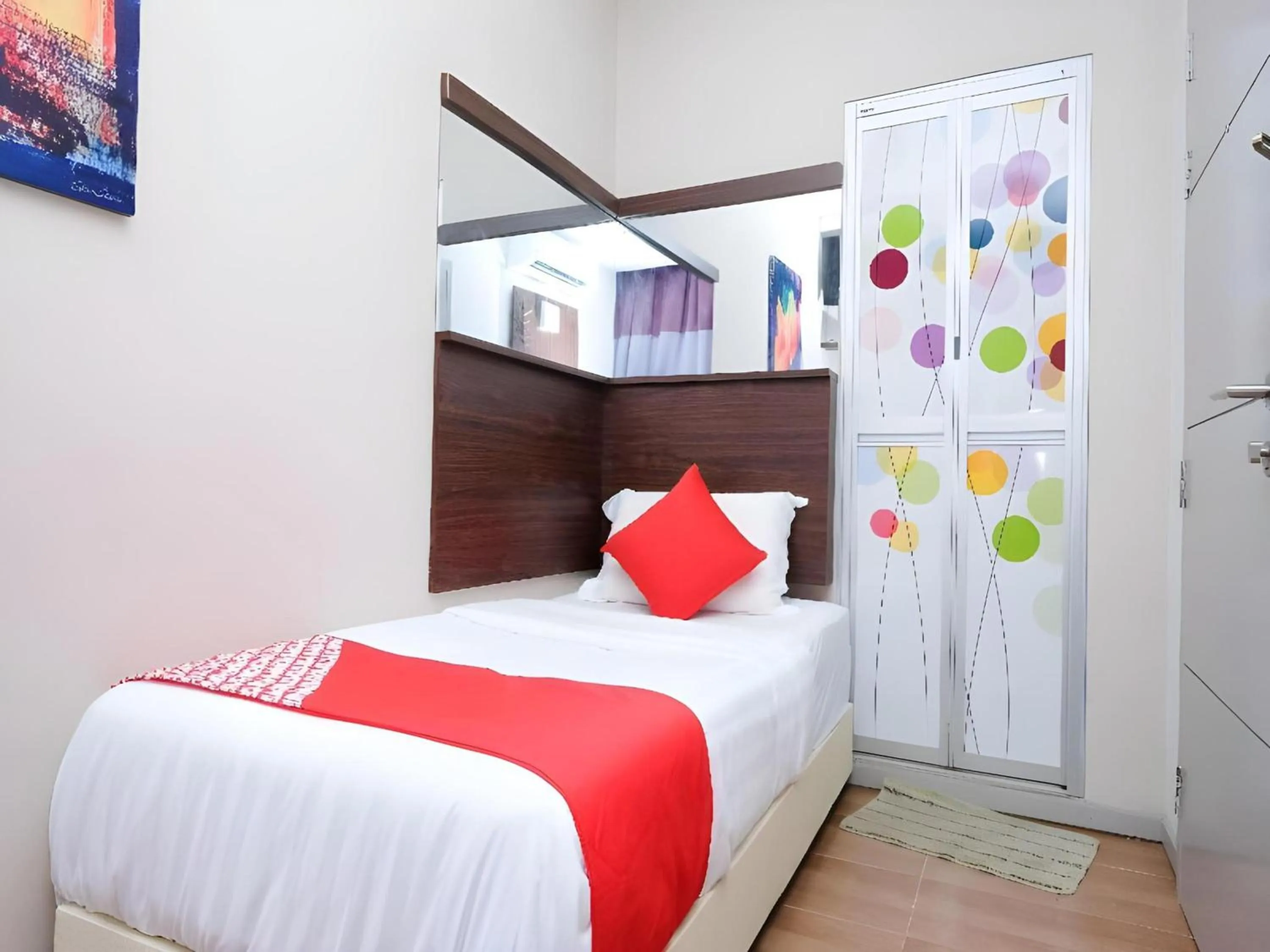 Photo of the whole room, Bed in Hotel O Fajar Baru Boutique Hotel