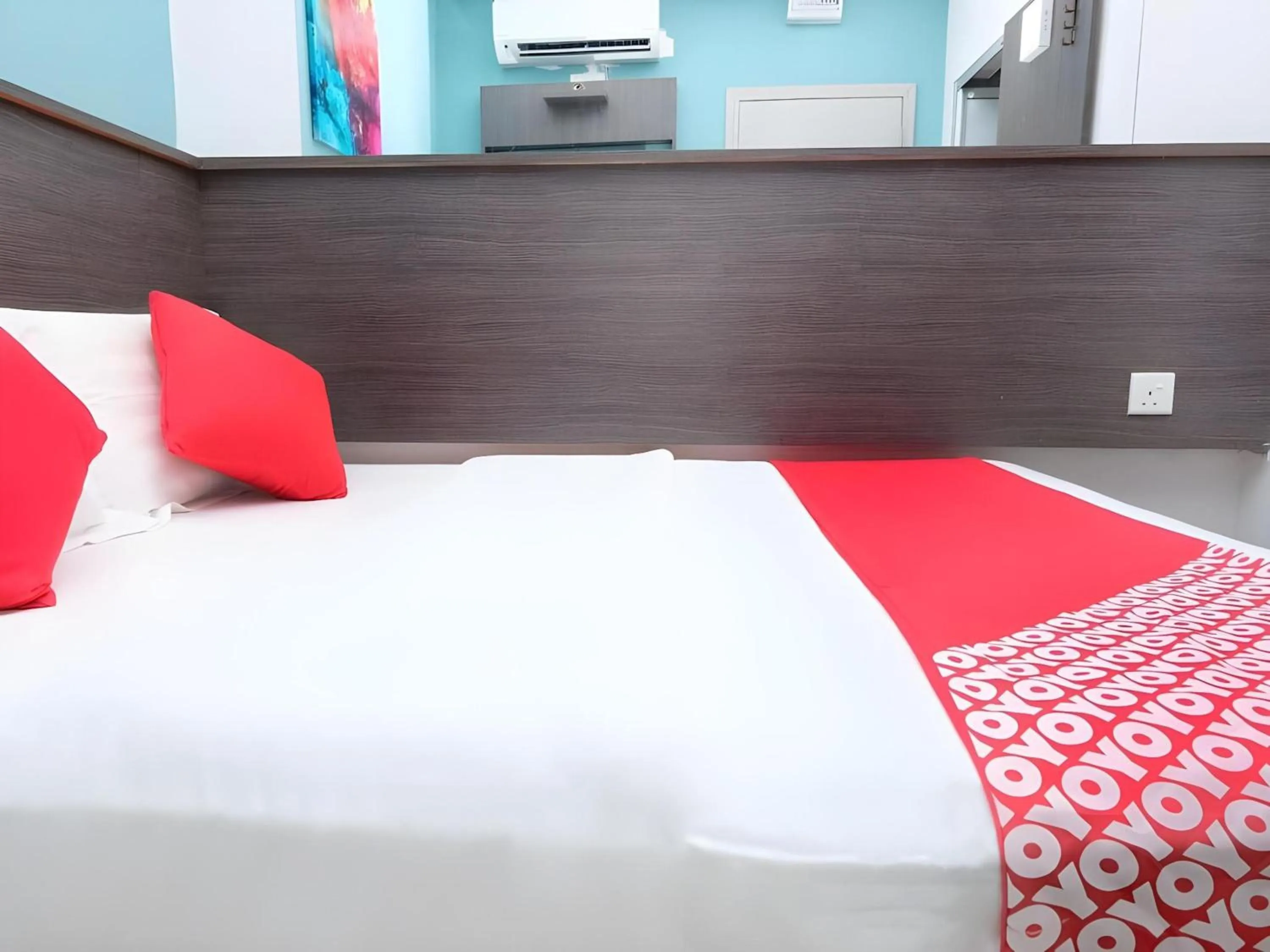 Photo of the whole room, Bed in Hotel O Fajar Baru Boutique Hotel