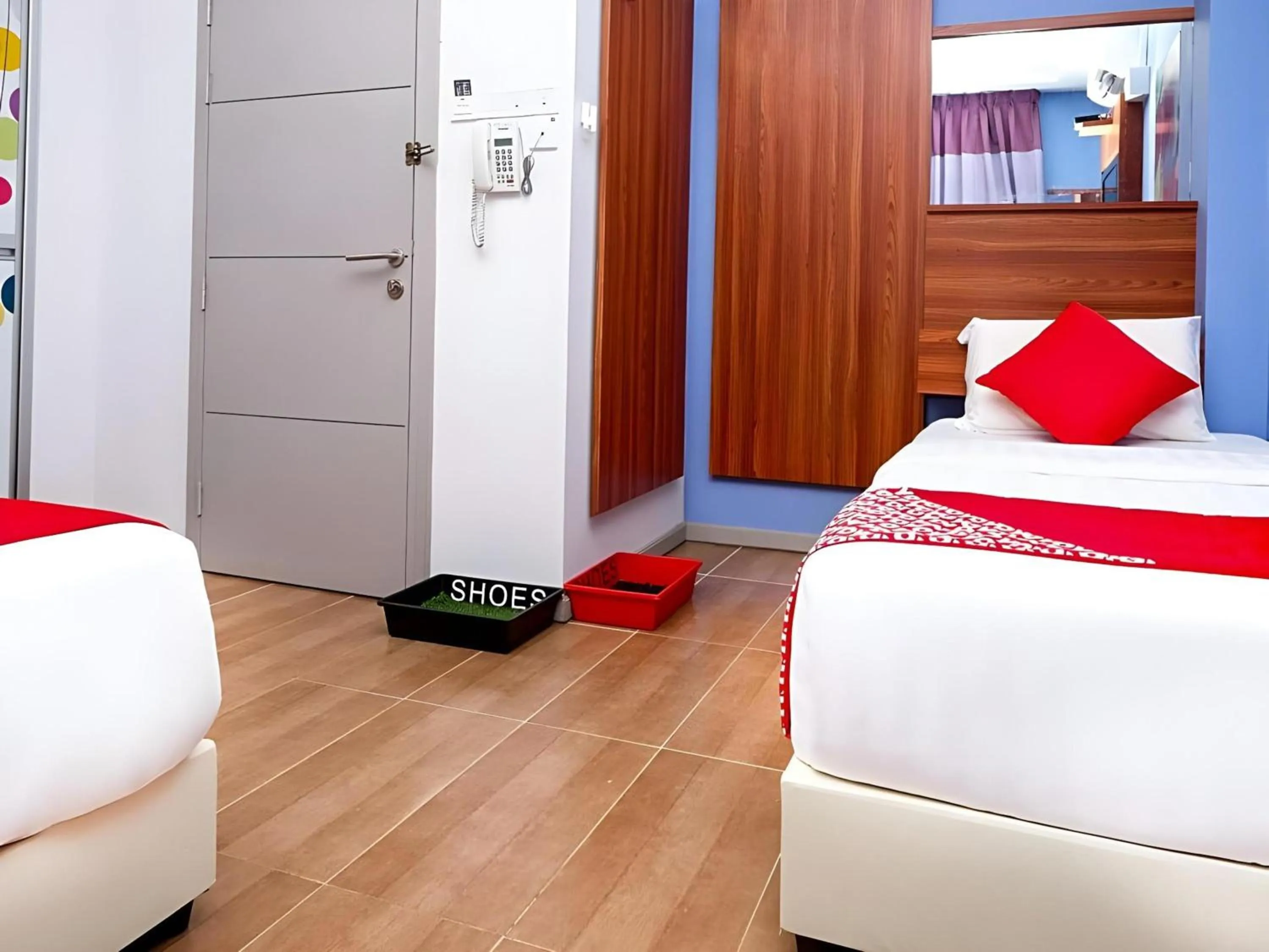 Photo of the whole room, Bed in Hotel O Fajar Baru Boutique Hotel