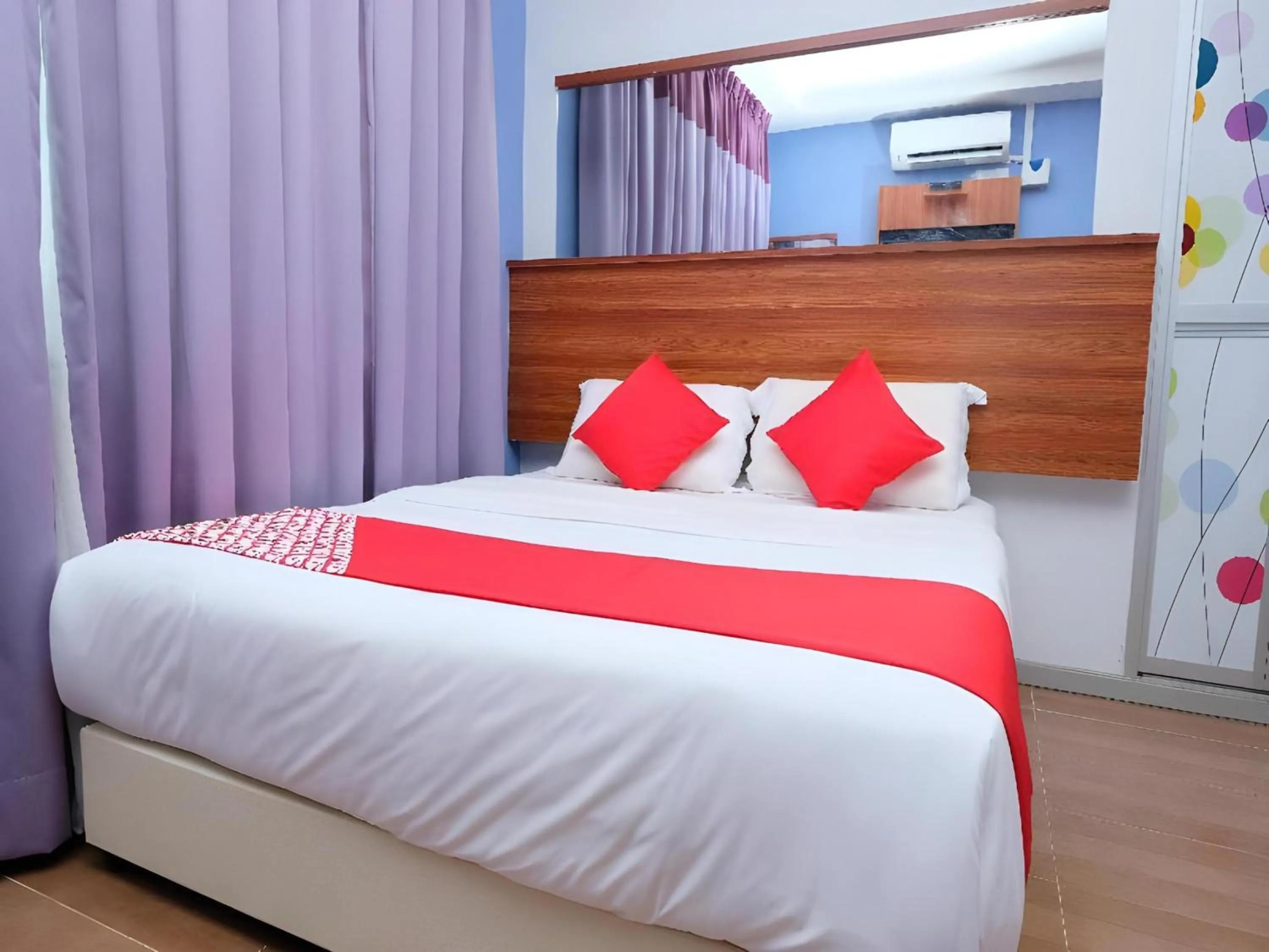 Photo of the whole room, Bed in Hotel O Fajar Baru Boutique Hotel